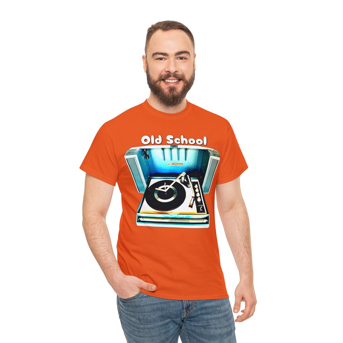 Vintage Record Player, Old School Stereo, Wildcat Portable Record Player Heavy Cotton Tee