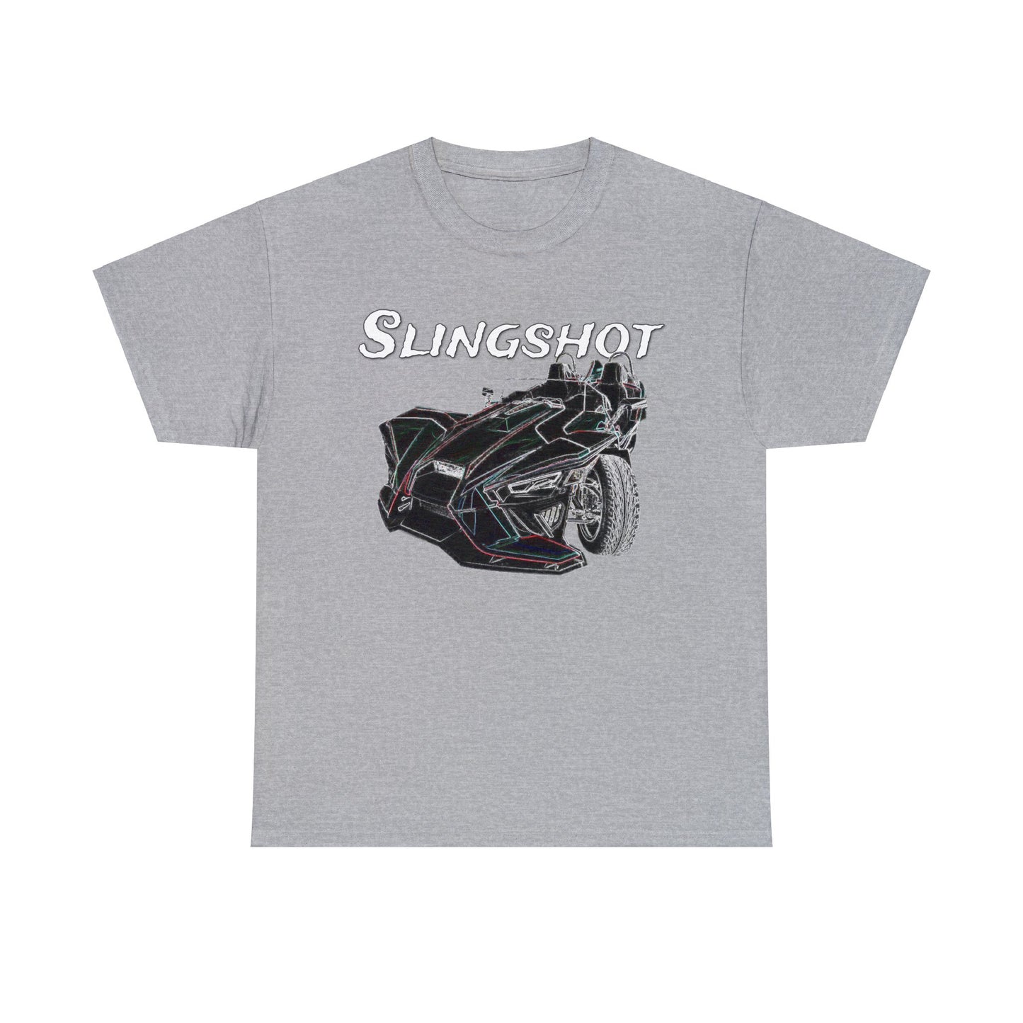 Sling Shot Three Wheel Car, Slingshot Convertible Heavy Cotton Tee