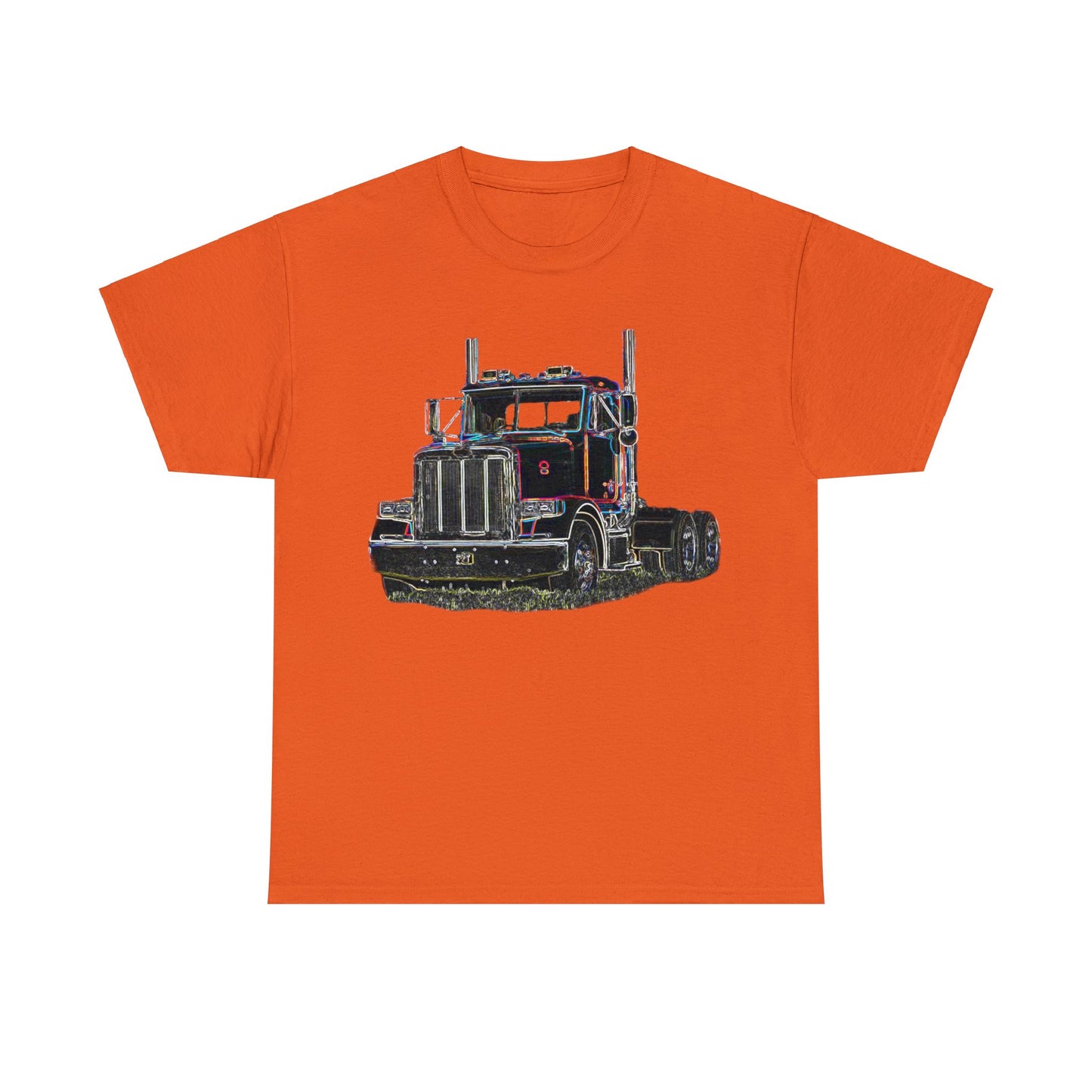 Pete Truck, Bobtail Truck, Trucker Gift, 18 Wheeler Heavy Cotton Tee
