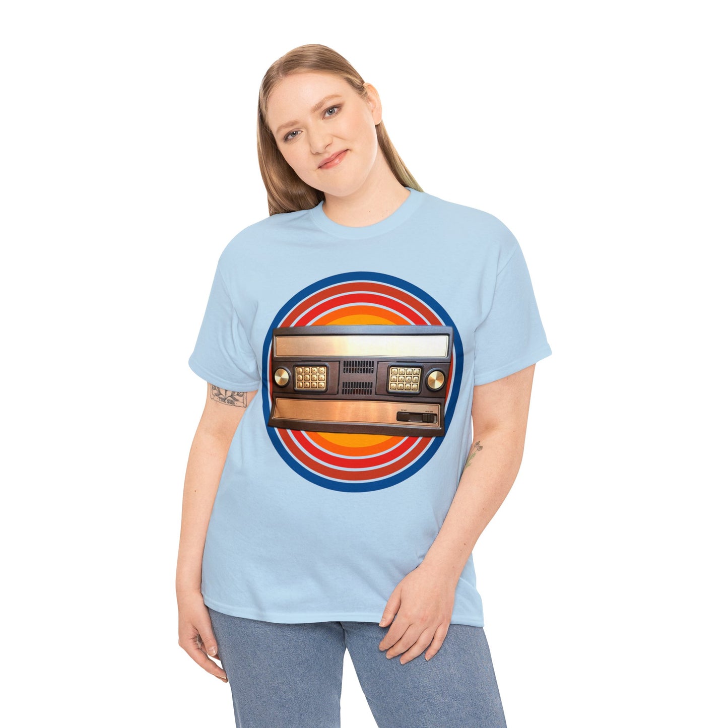 Vintage 1980's Video Game Console, Retro Home Video Game Heavy Cotton Tee