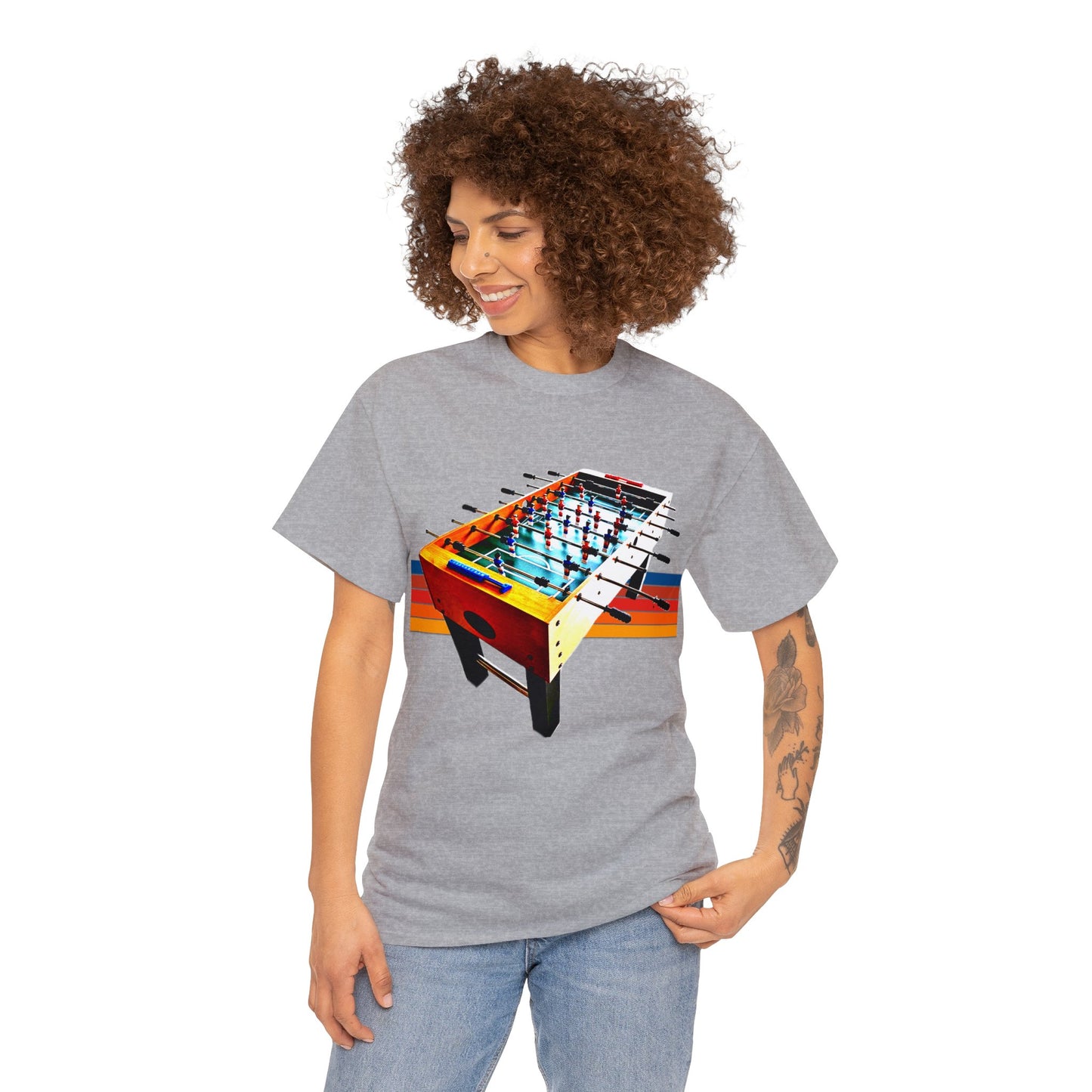 Table Soccer, Soccer Toy Game, Foos, Ball Soccer, Table Football Heavy Cotton Tee