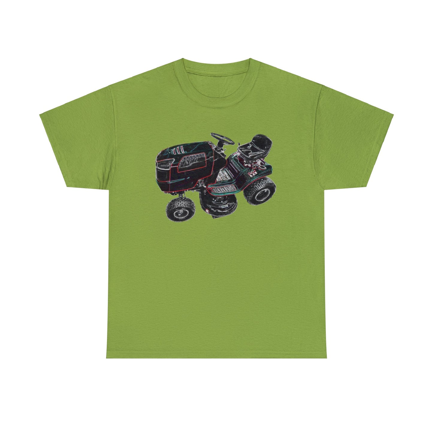 Vintage Riding Lawn Mower, Lawn Mowing Tractor, Ride On Mower Heavy Cotton Tee