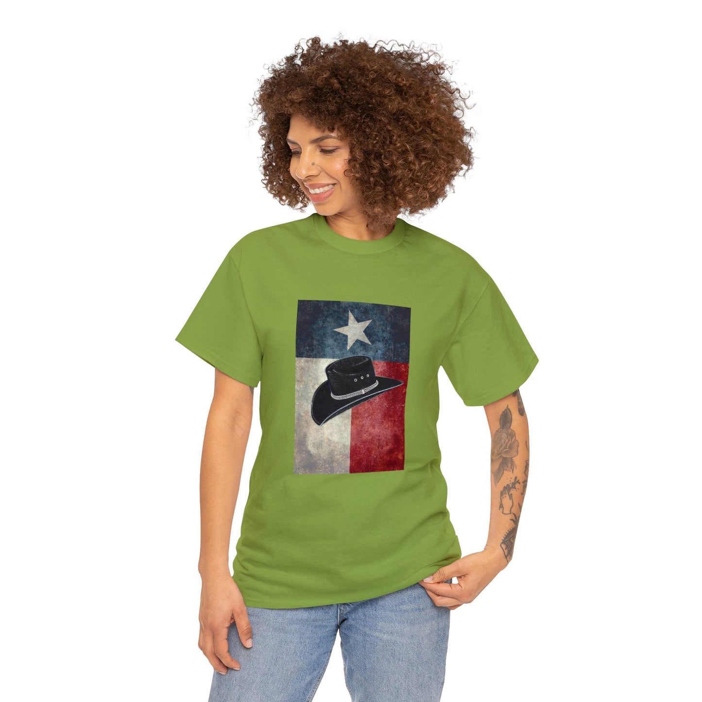 Vintage Retro Cowboy Cowgirl Hat Stetson Heavy Cotton Tee