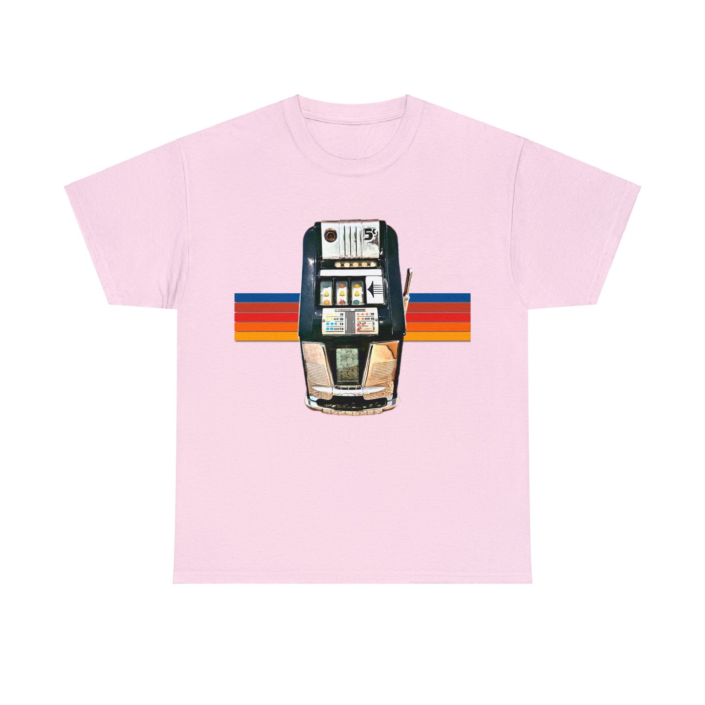 Vintage Slot Machine, Retro Slot Game Machine, Antique Casino Machine Heavy Cotton Tee