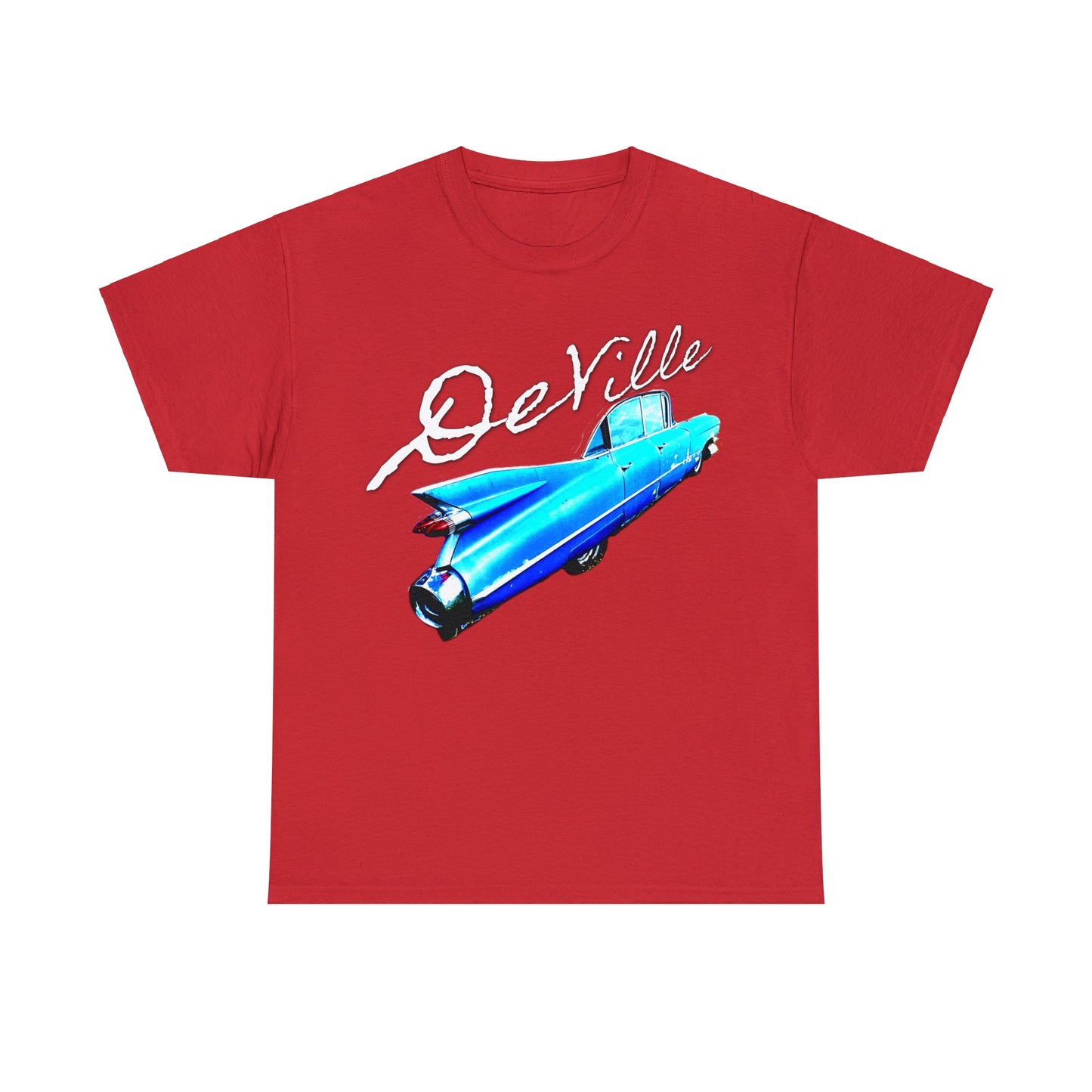 Deville Car, Antique American Car, Retro American Car, Caddy Heavy Cotton Tee