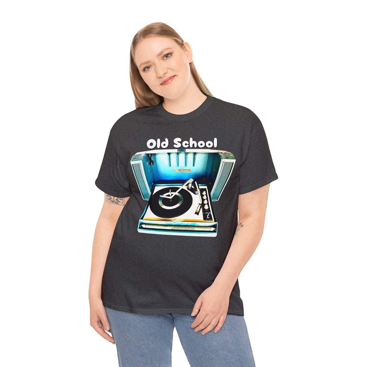 Vintage Record Player, Old School Stereo, Wildcat Portable Record Player Heavy Cotton Tee