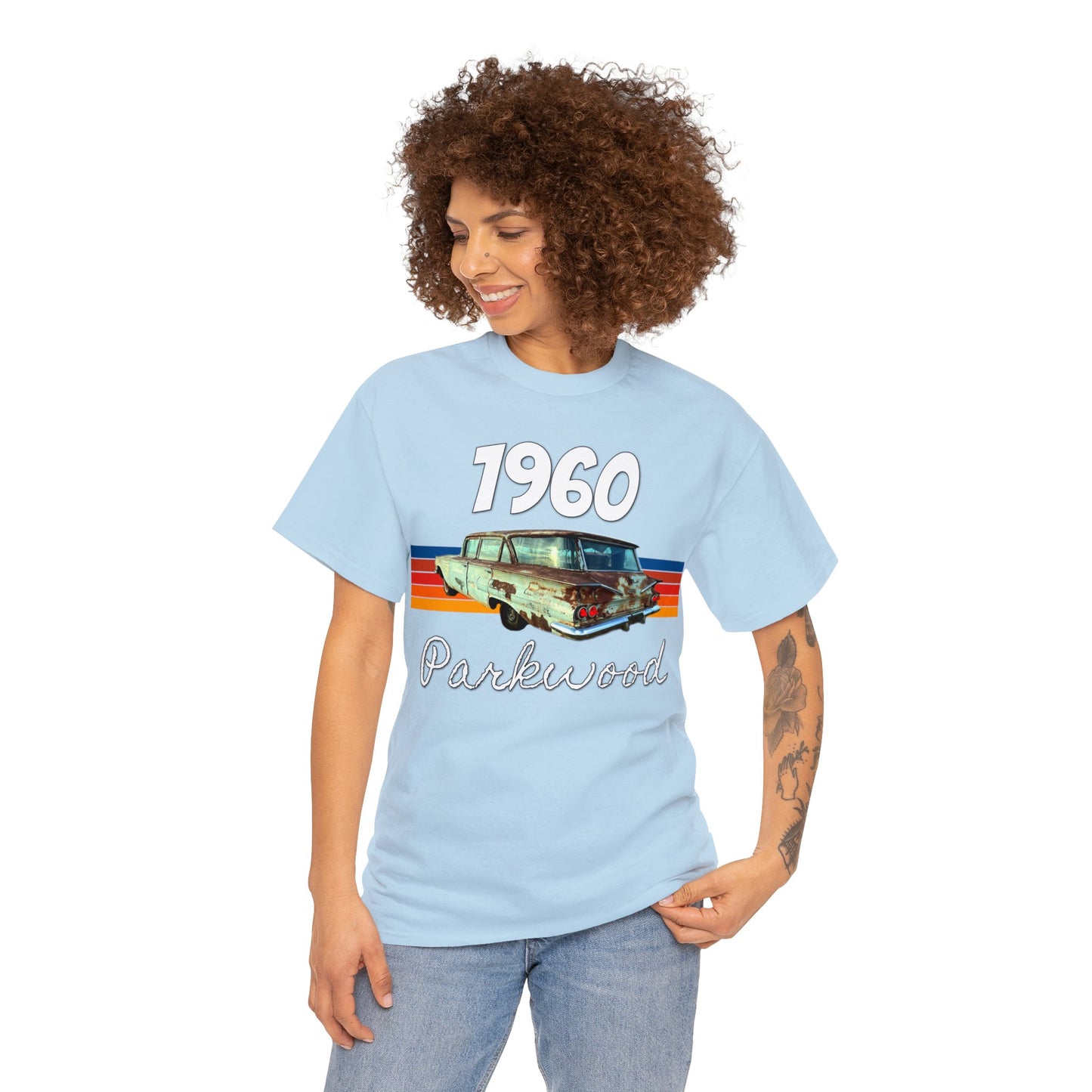 Vintage 1960 Parkwood Station Wagon, Station Wagon, Family Car Heavy Cotton Tee