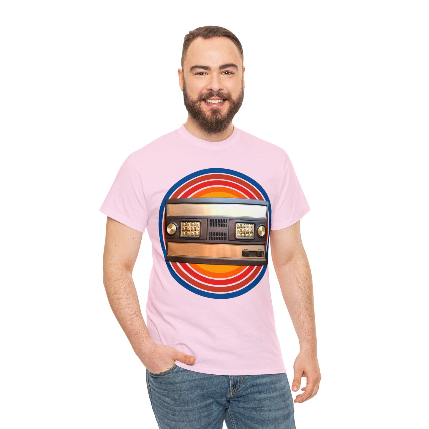 Vintage 1980's Video Game Console, Retro Home Video Game Heavy Cotton Tee
