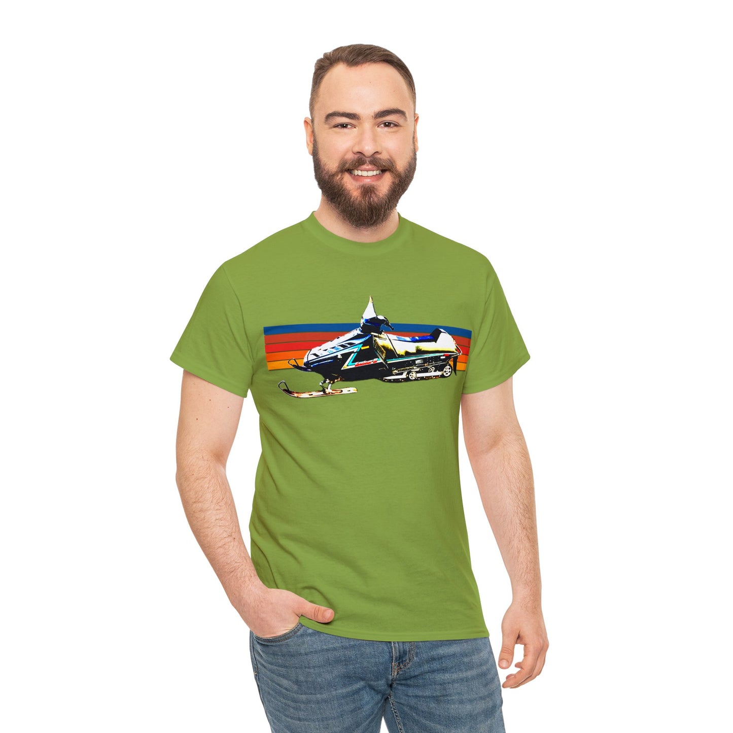 Vintage Exciter 2 Snowmobile, 1990s Snow Mobile, Snow Machine Heavy Cotton Tee