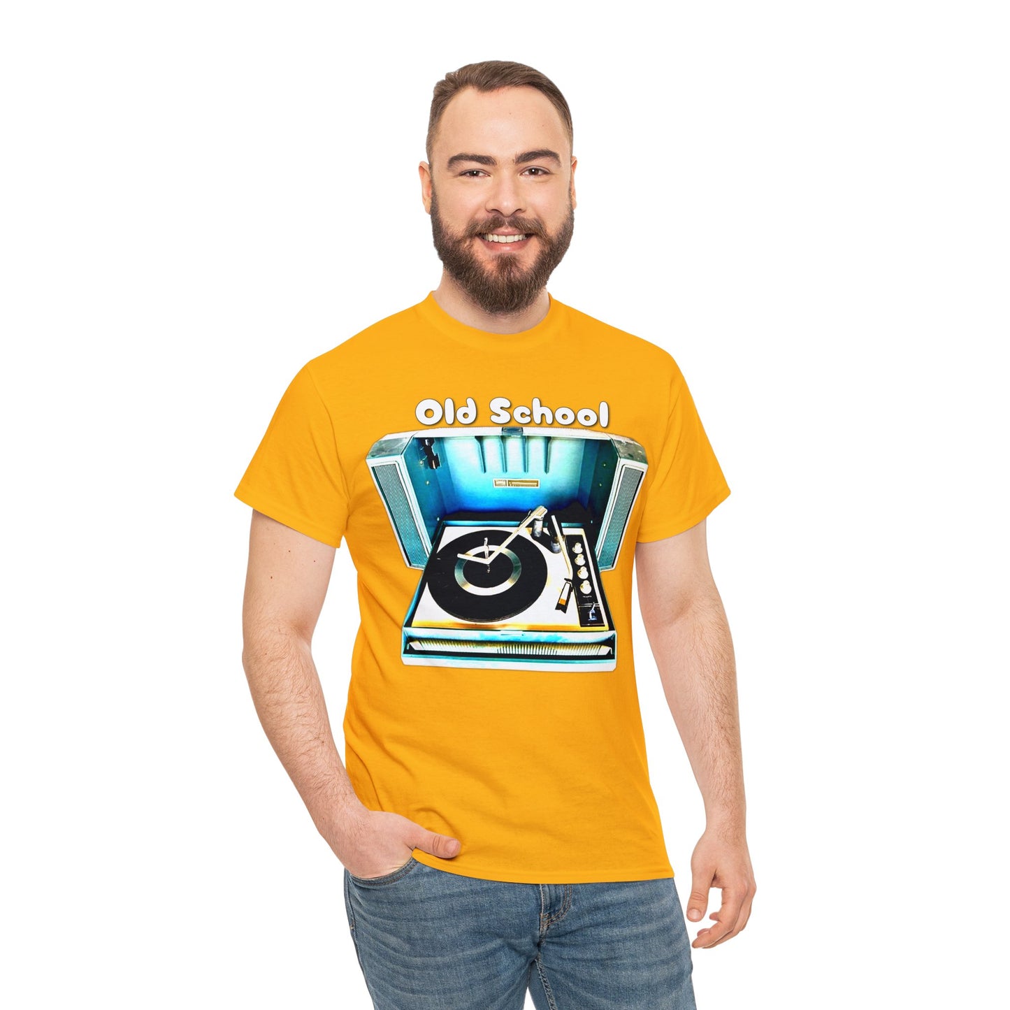Vintage Record Player, Old School Stereo, Wildcat Portable Record Player Heavy Cotton Tee