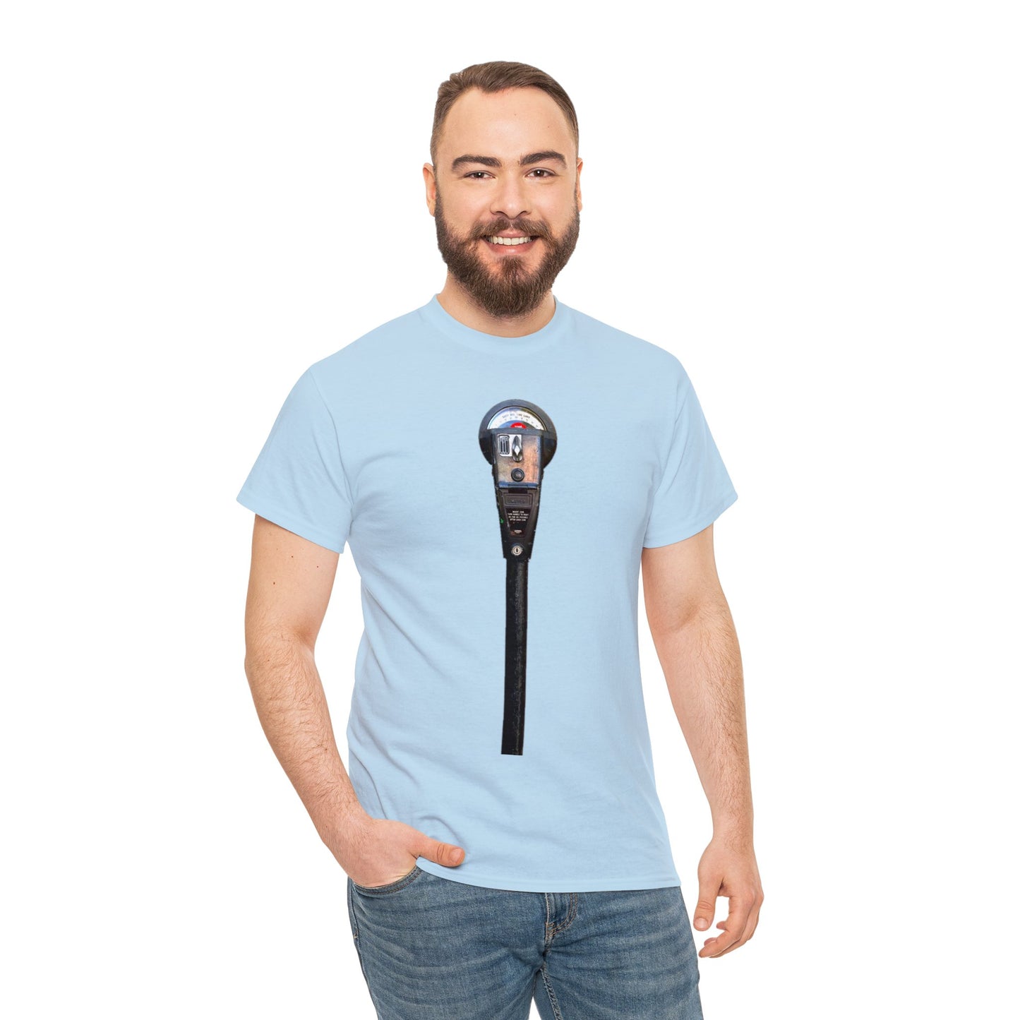 Parking Meter, Vintage Parking Spot Meter, Coin Operated Parking Meter Timer Heavy Cotton Tee