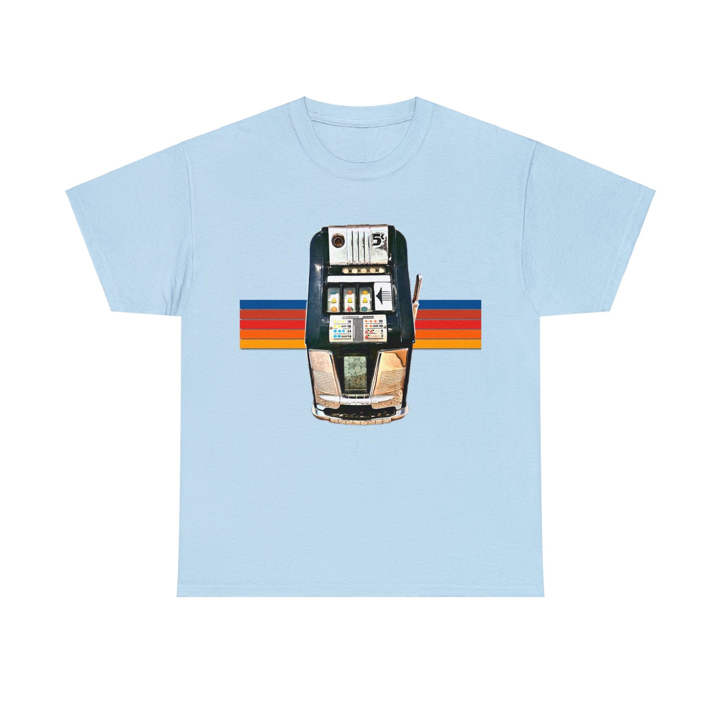 Vintage Slot Machine, Retro Slot Game Machine, Antique Casino Machine Heavy Cotton Tee