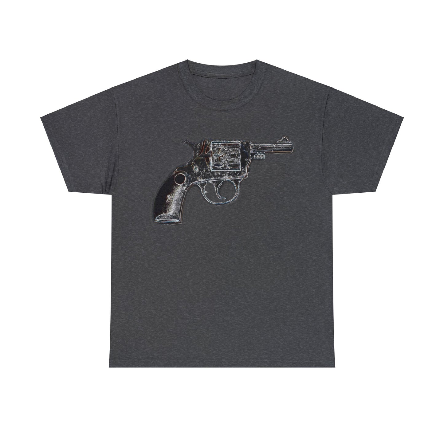 Vintage Pistol Revolver 22 Caliber Heavy Cotton Tee