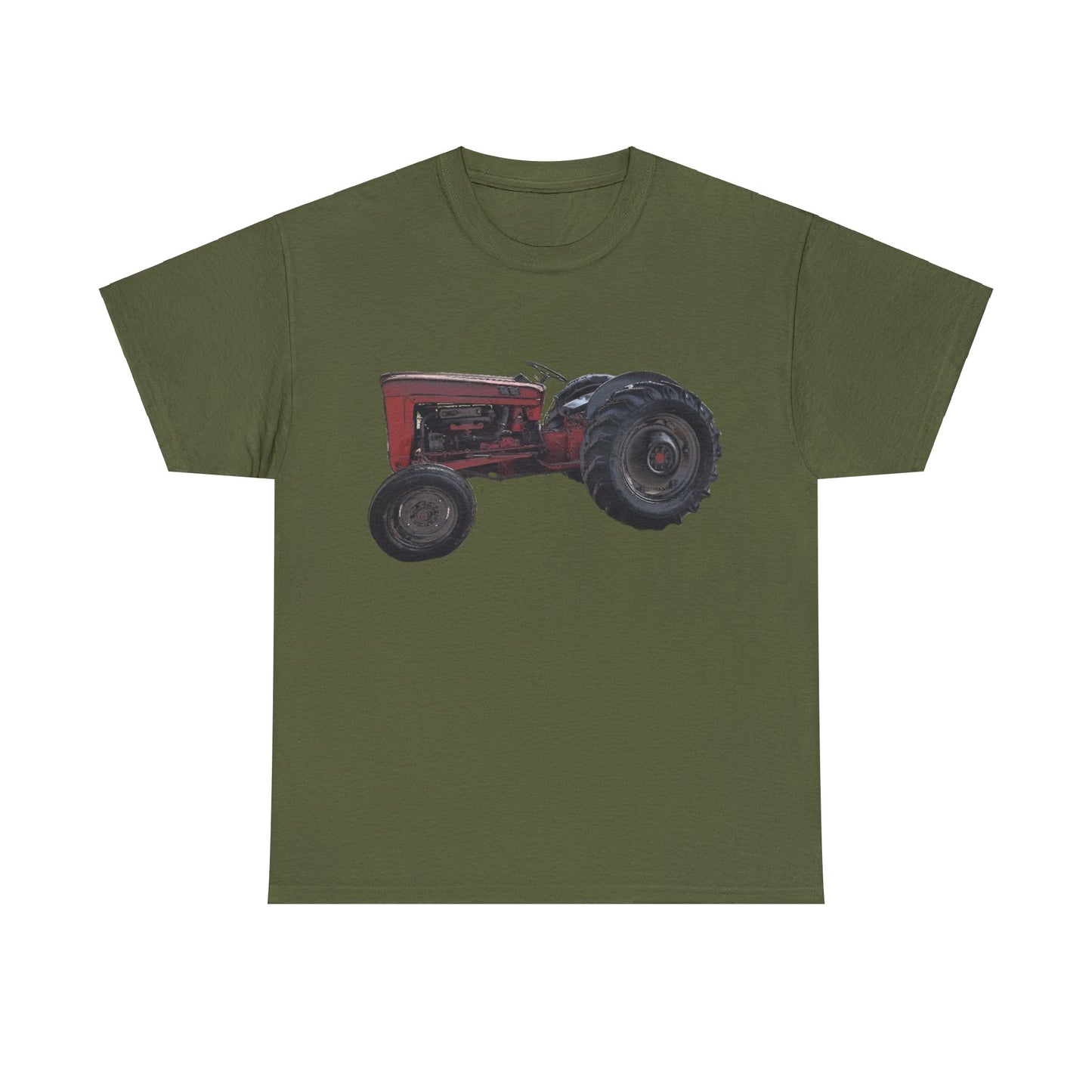 Vintage Retro Farm Tractor Heavy Cotton Tee