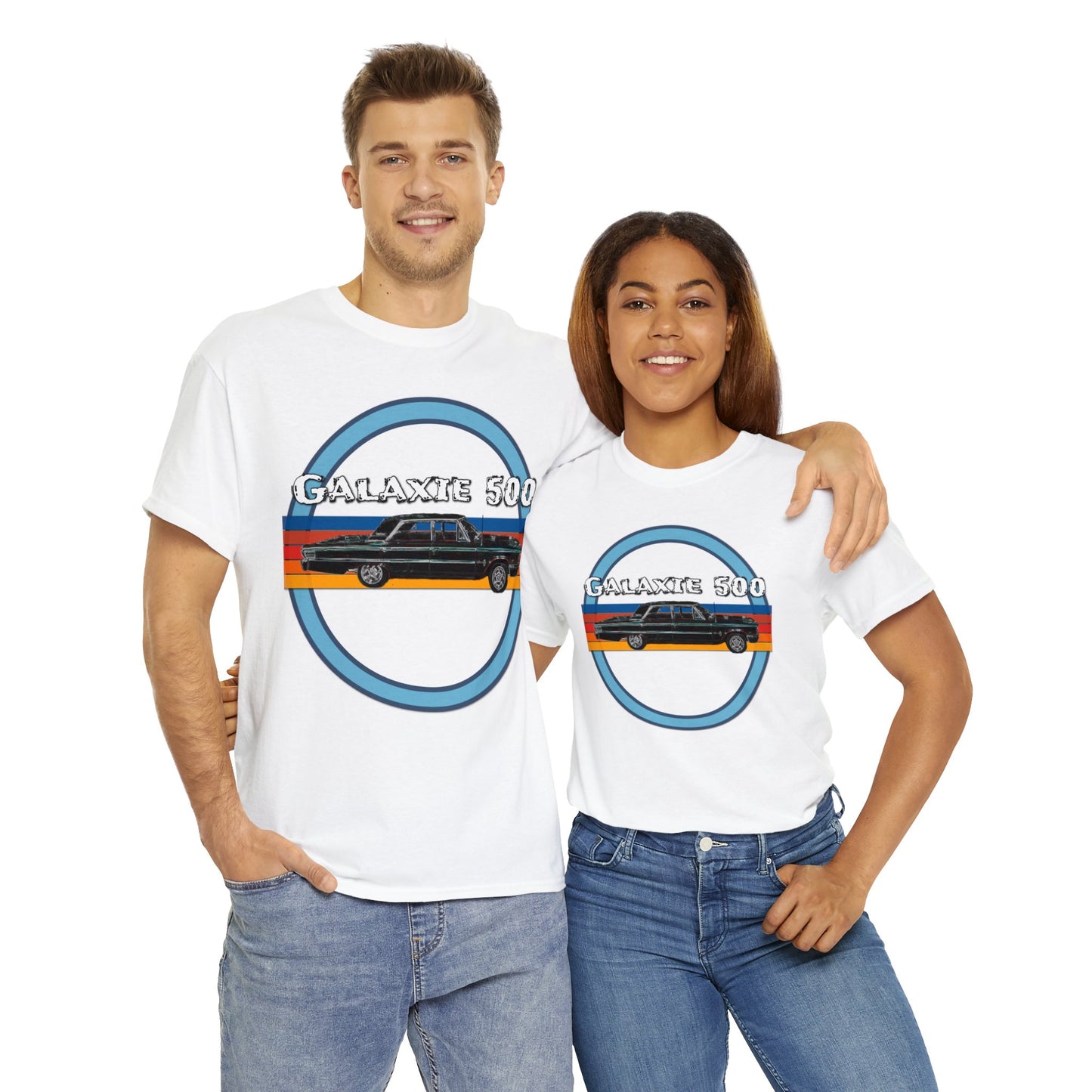 1960's Galaxie 500 Vintage American Muscle Car Heavy Cotton Tee