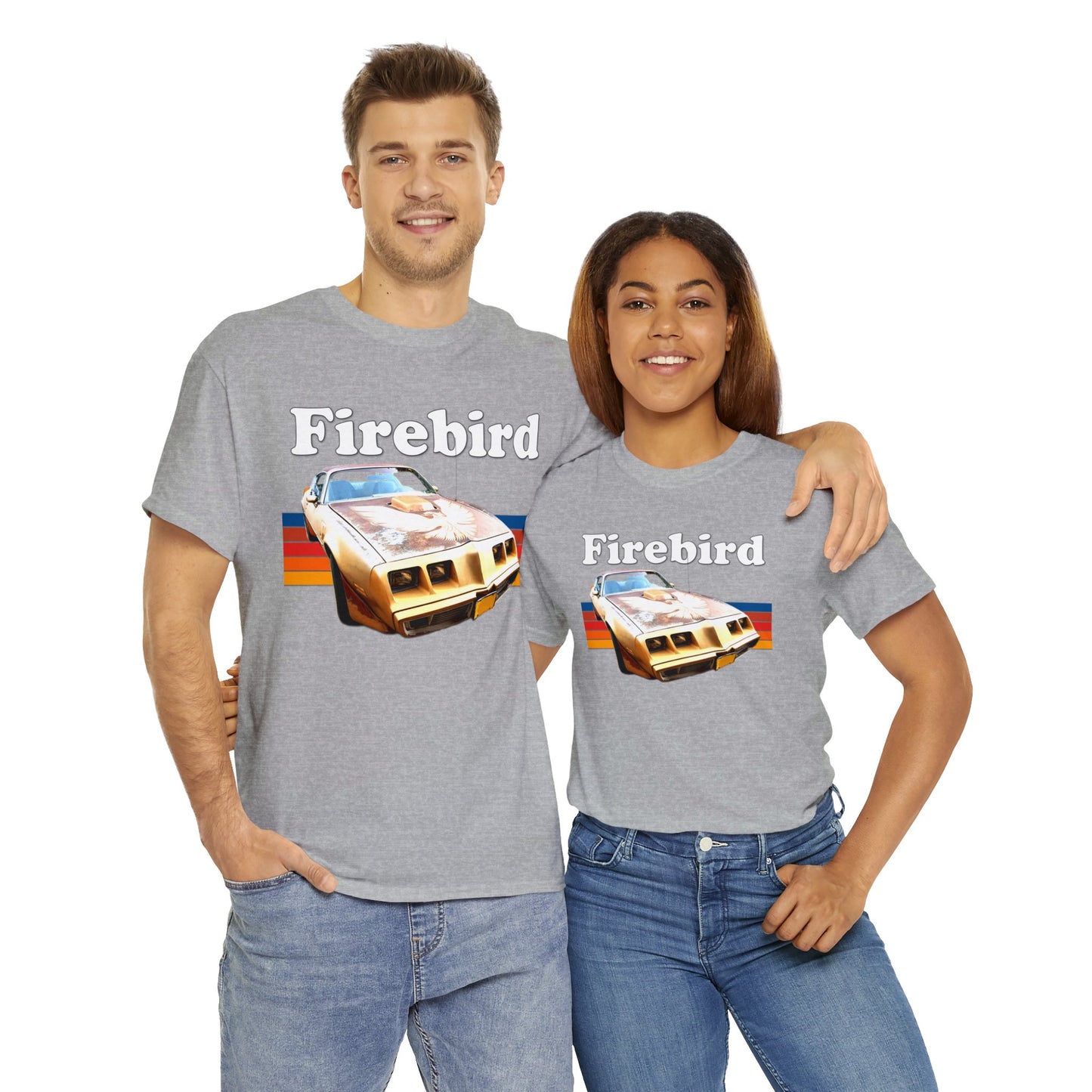 Vintage Firebird Car, Trans Am Car, Retro 1970s Car, Antique Fire Bird Heavy Cotton Tee