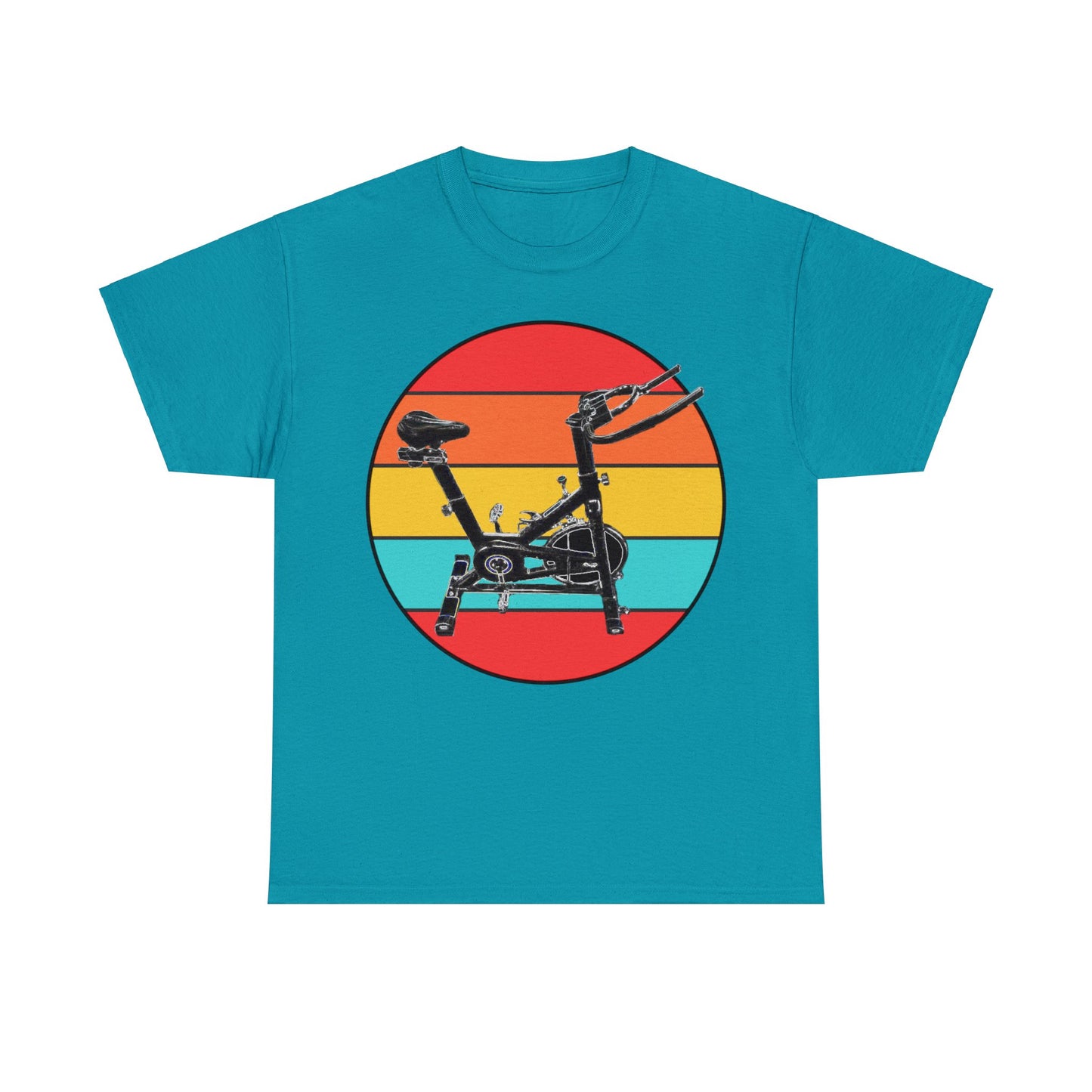 Spin Bike, Spin Class, Spinning, Stationary Bike, Indoor Cycling Heavy Cotton Tee