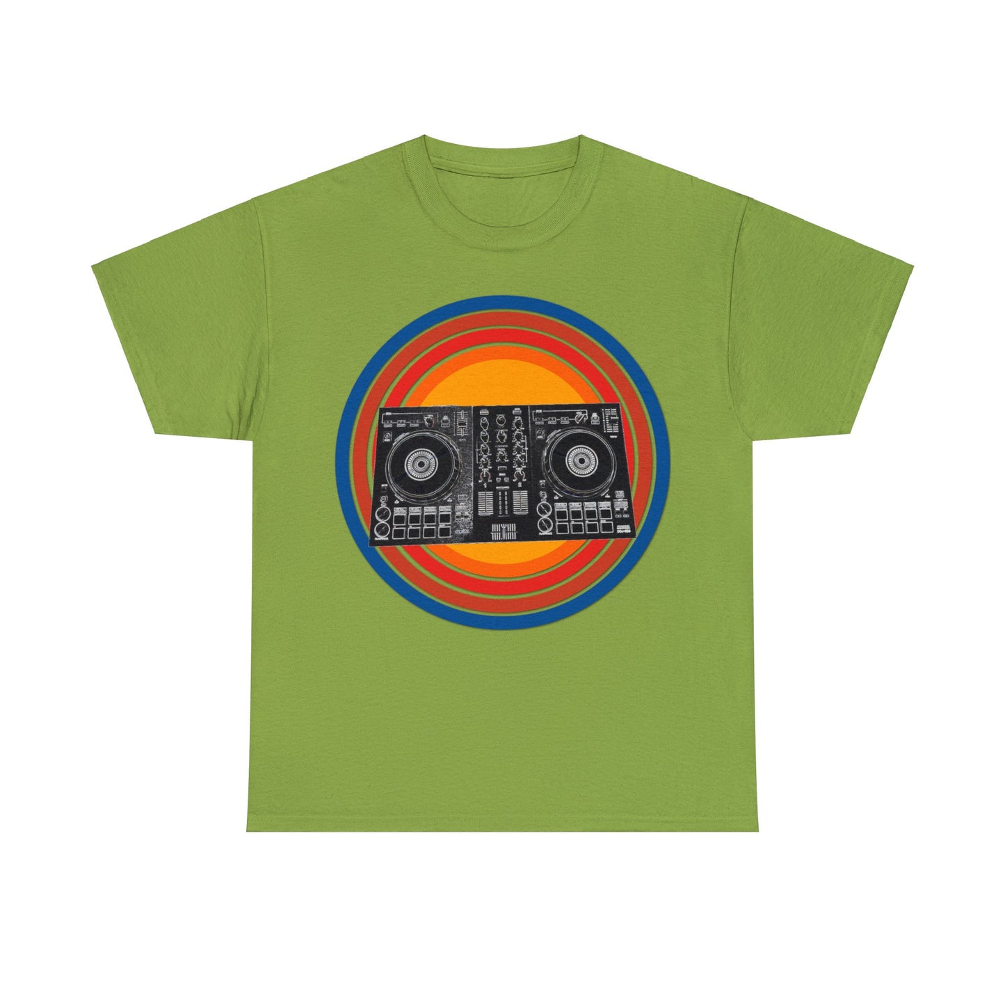 DJ Controller, Disc Jockey, DJ Scratch, Turntable Heavy Cotton Tee