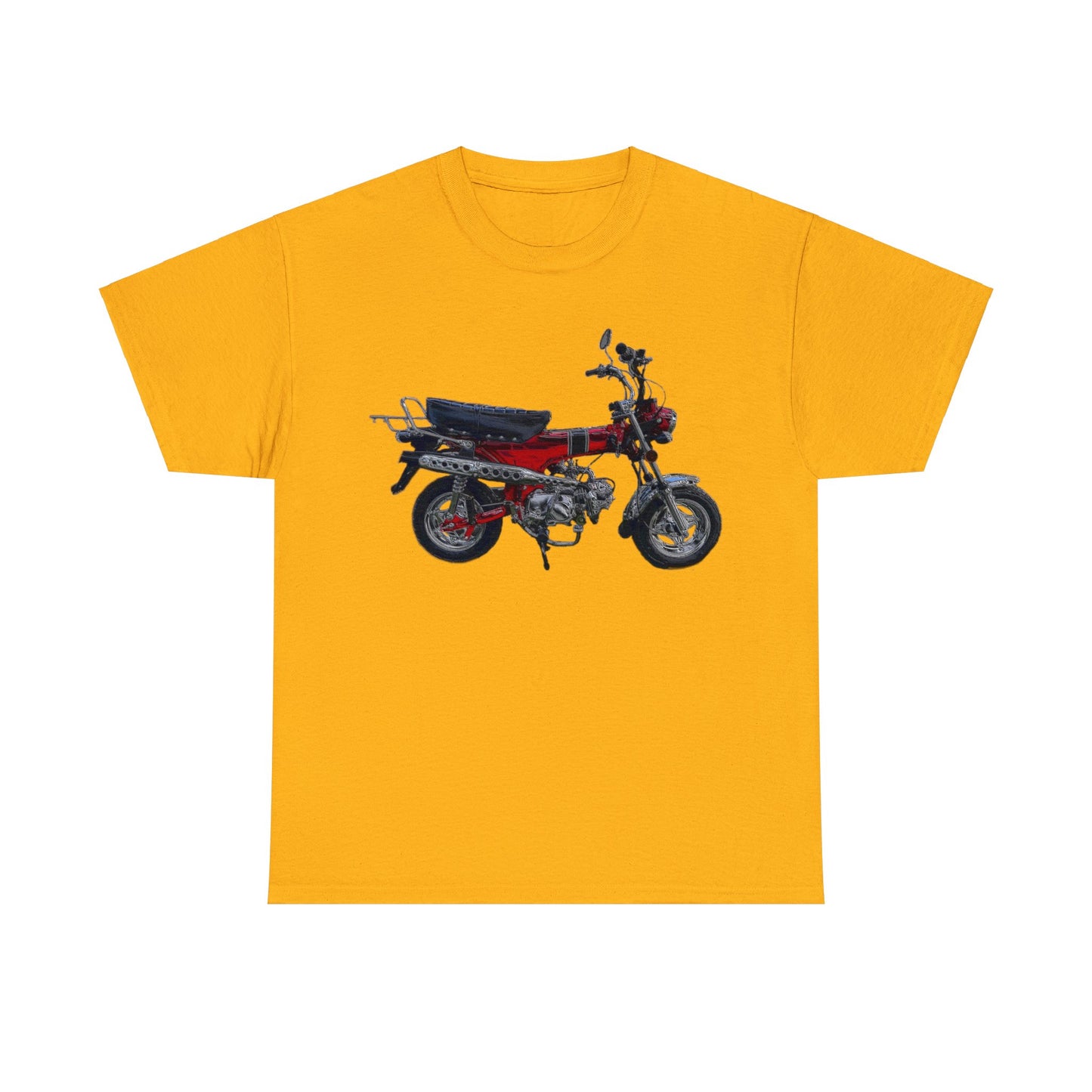 Trail 70 Mini BIke, Vintage Mini Bike, Retro Mini Bike Heavy Cotton Tee
