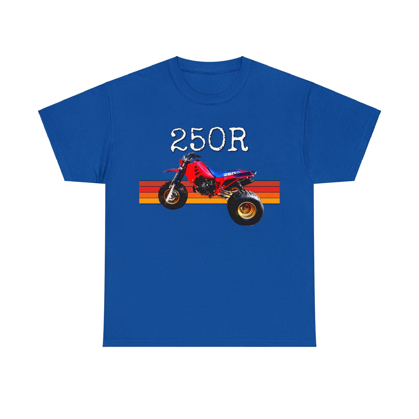 250R Three Wheeler, Retro Three Wheeler, 2 Stroke 3 Wheeler, ATV, ATC Heavy Cotton Tee