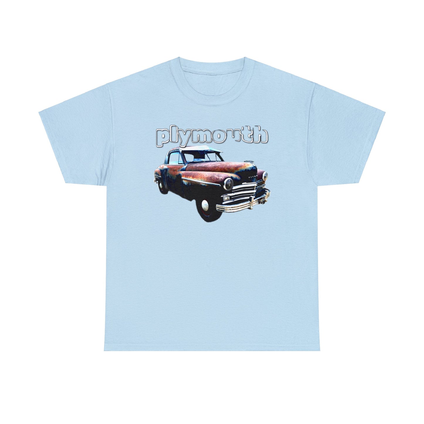 Plymouth Deluxe Business Coupe, Vintage Car, Retro American Automobile Heavy Cotton Tee