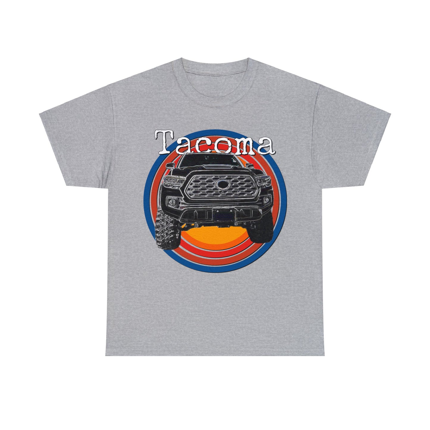 Tacoma 4x4 Pick Up Truck, Off Road Pickup Truck Heavy Cotton Tee