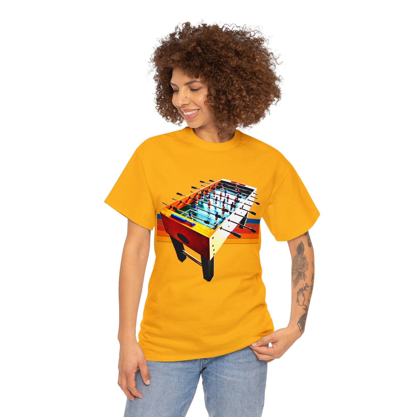 Table Soccer, Soccer Toy Game, Foos, Ball Soccer, Table Football Heavy Cotton Tee