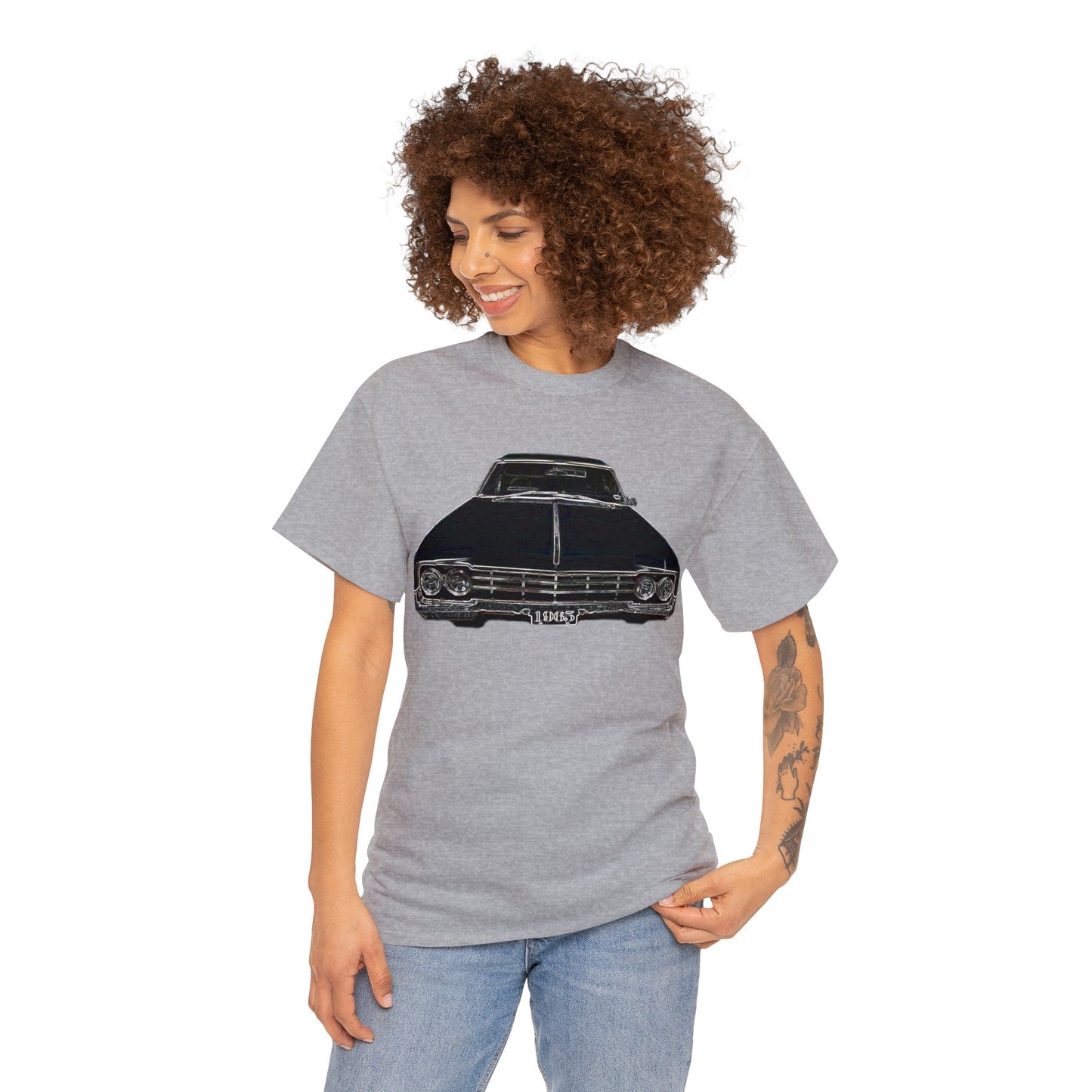 1965 Oldsmobile, Vintage Car, Retro Car Heavy Cotton Tee