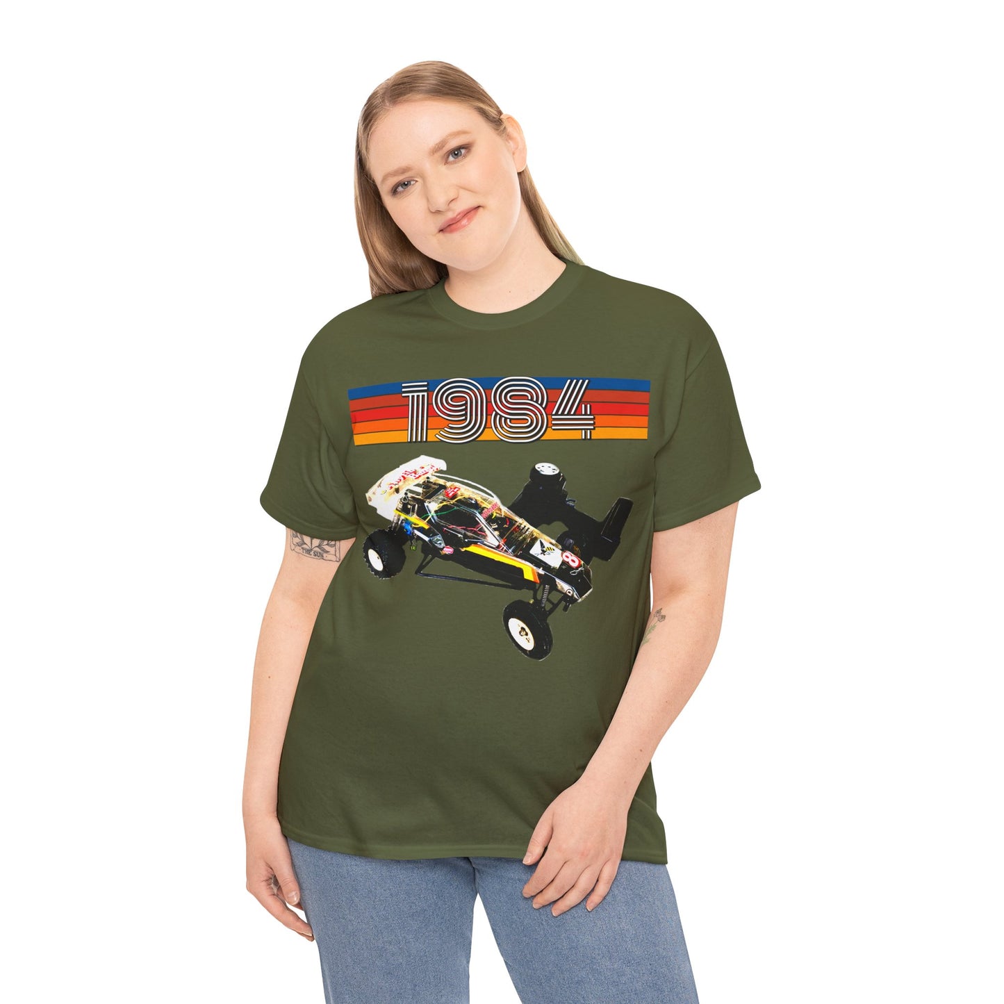 Vintage RC Hornet Car, Dune Desert Buggy, Sand Rail Car, Off Road Cart Heavy Cotton Tee