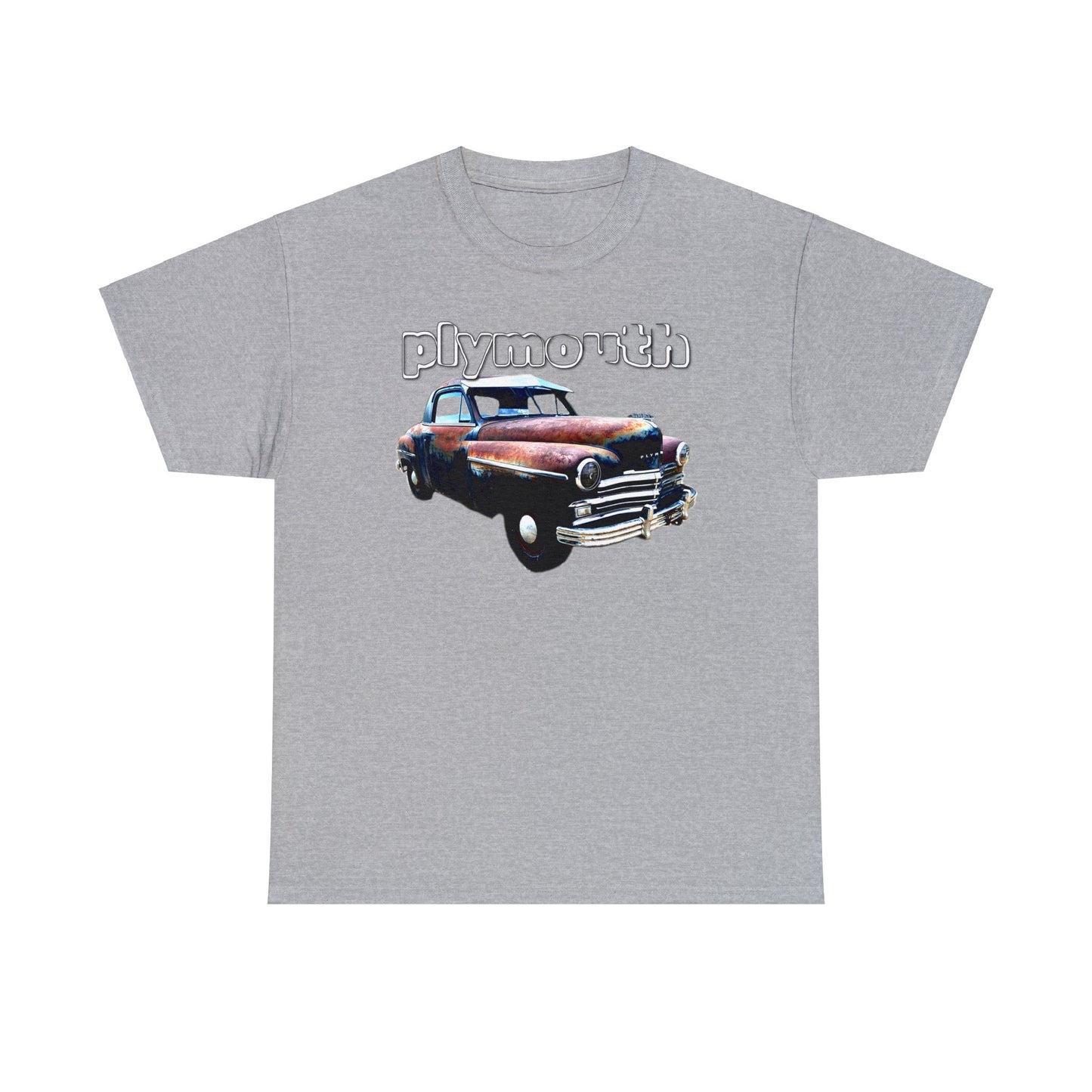 Plymouth Deluxe Business Coupe, Vintage Car, Retro American Automobile Heavy Cotton Tee