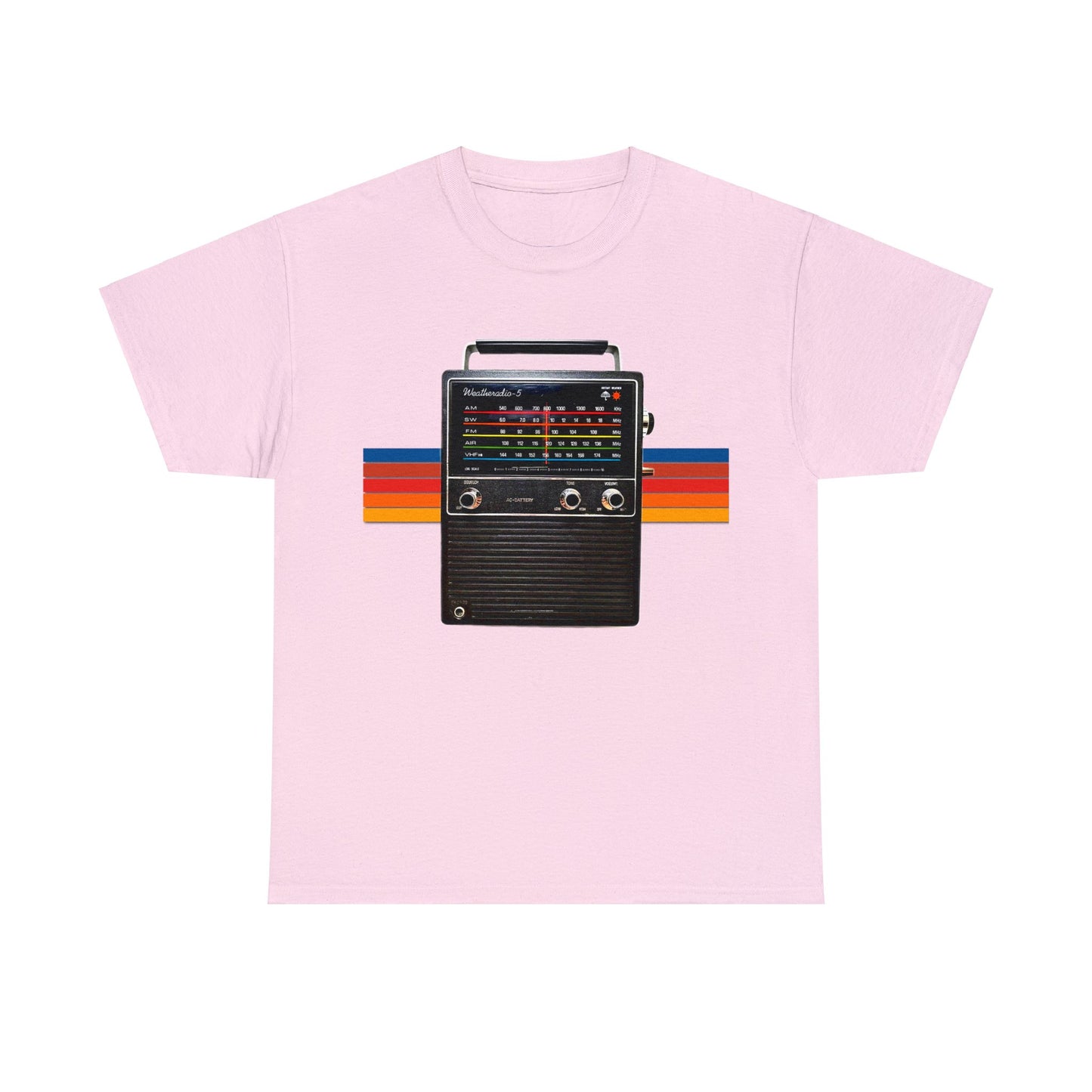 Vintage Retro 1970s AM FM Shortwave Radio Heavy Cotton Tee