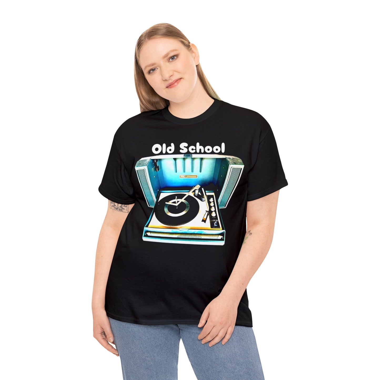 Vintage Record Player, Old School Stereo, Wildcat Portable Record Player Heavy Cotton Tee