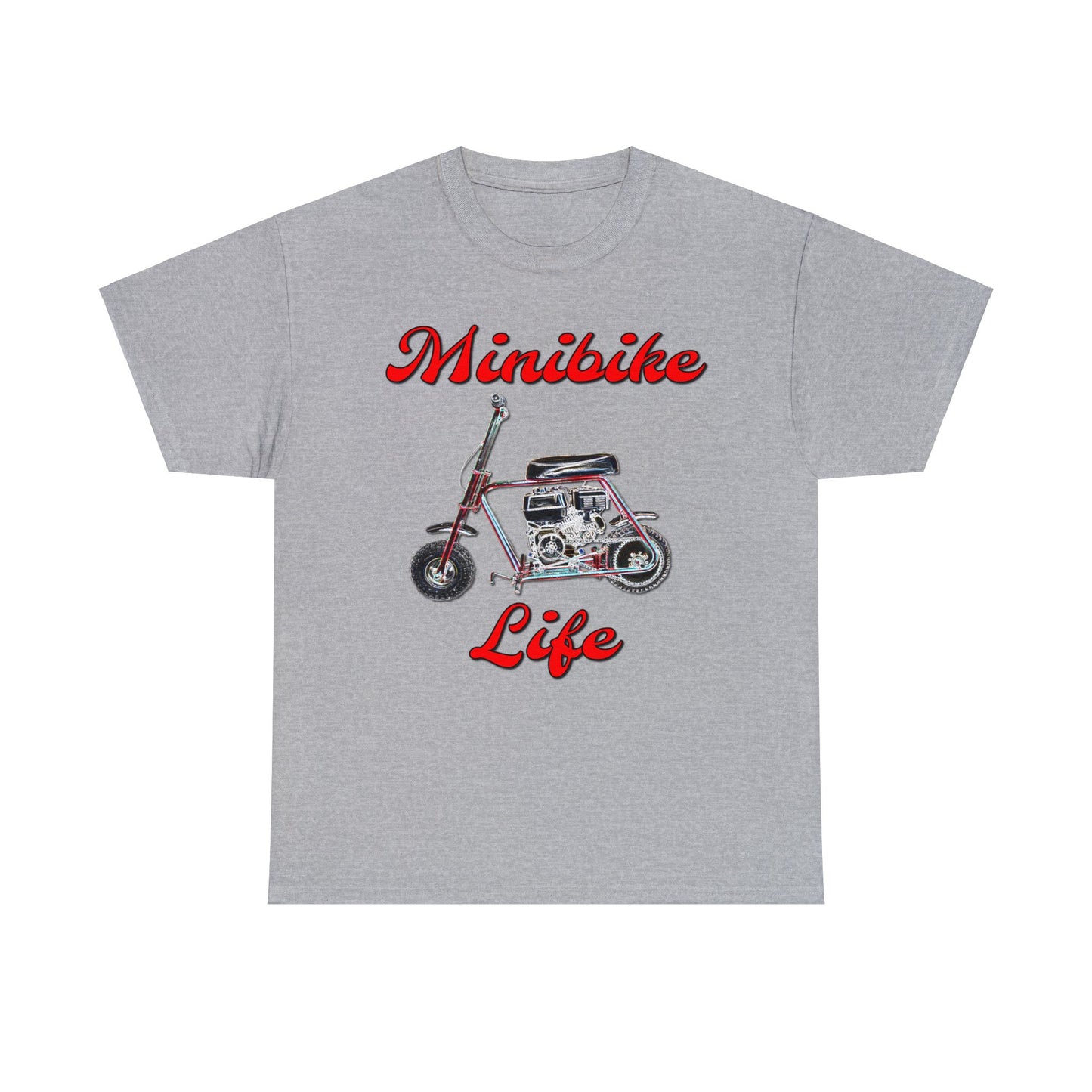 Mini Bike, Scooter, Vintage Moped, Manco Streaker, Mini Motorcycle Heavy Cotton Tee