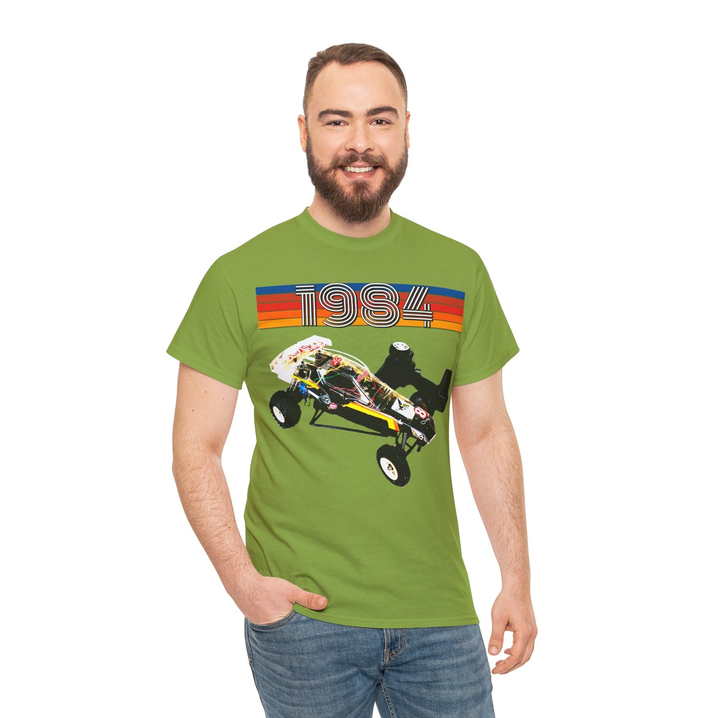 Vintage RC Hornet Car, Dune Desert Buggy, Sand Rail Car, Off Road Cart Heavy Cotton Tee