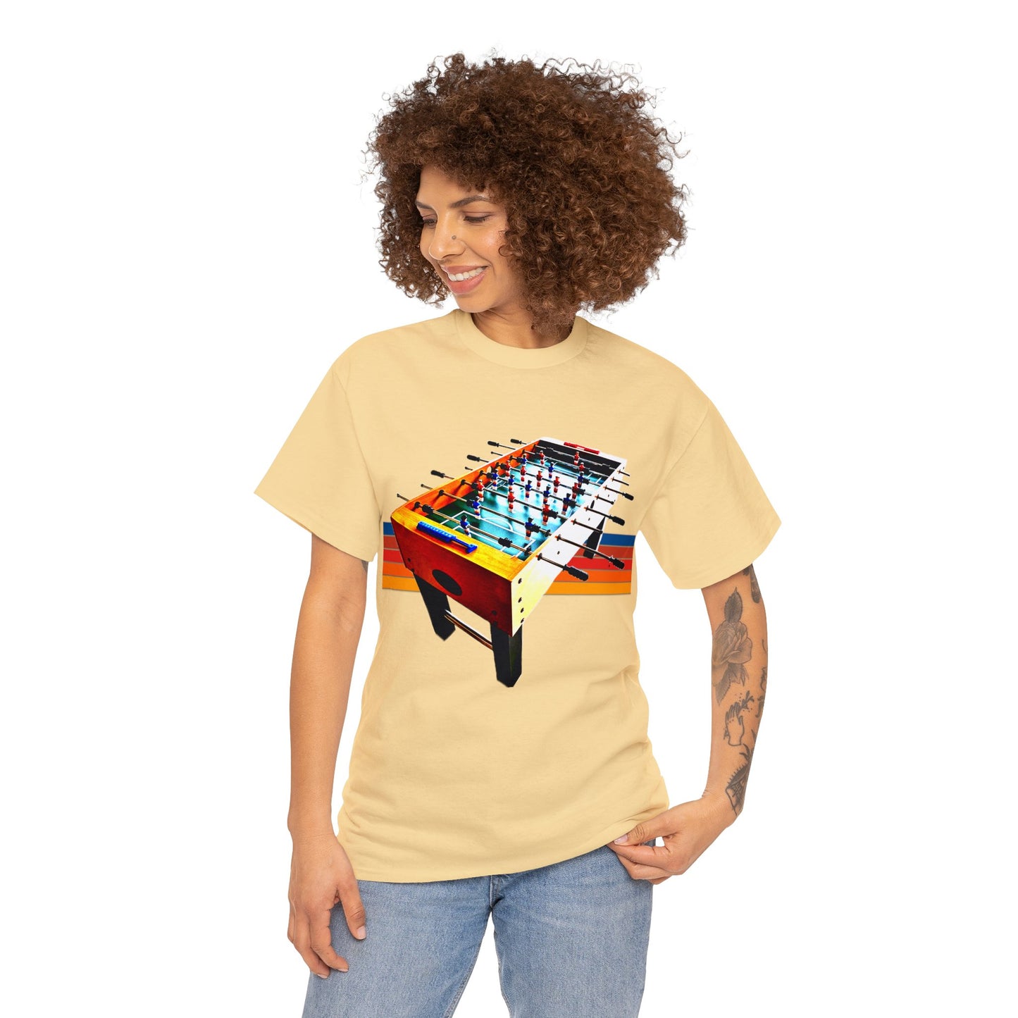 Table Soccer, Soccer Toy Game, Foos, Ball Soccer, Table Football Heavy Cotton Tee
