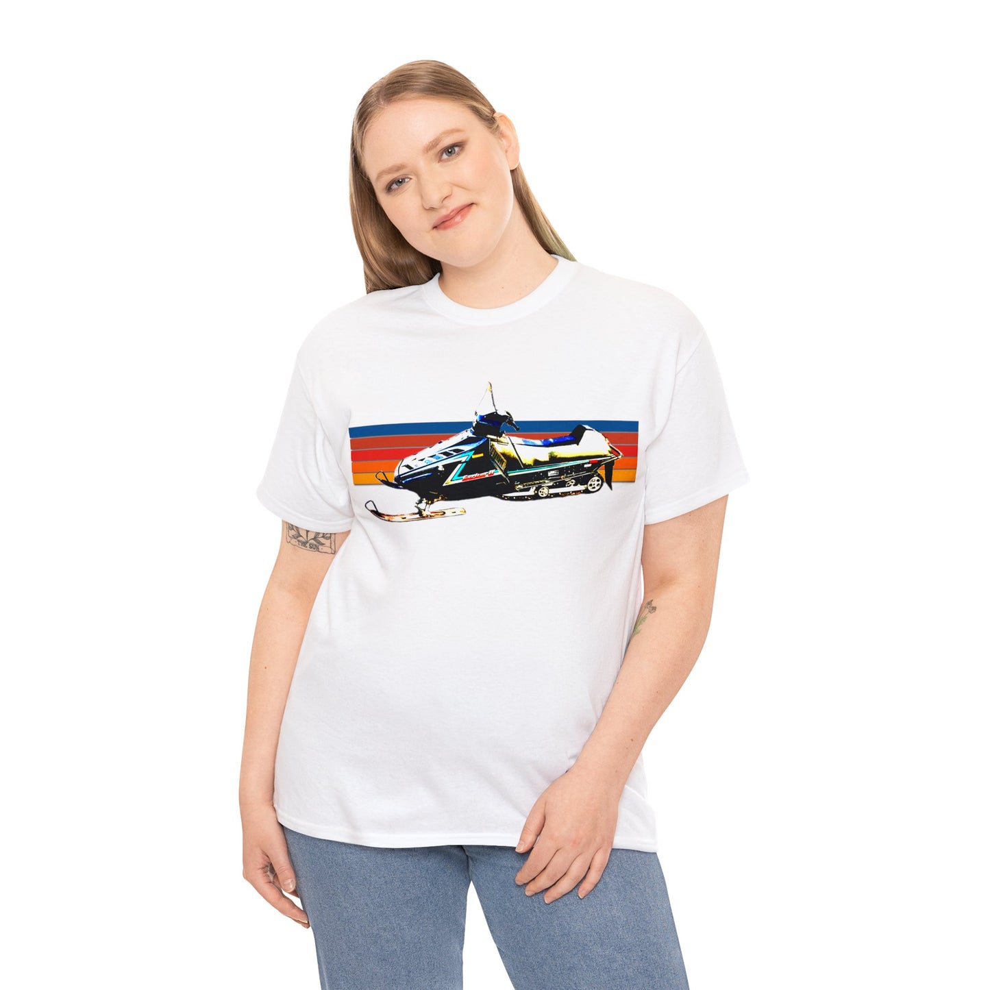 Vintage Exciter 2 Snowmobile, 1990s Snow Mobile, Snow Machine Heavy Cotton Tee