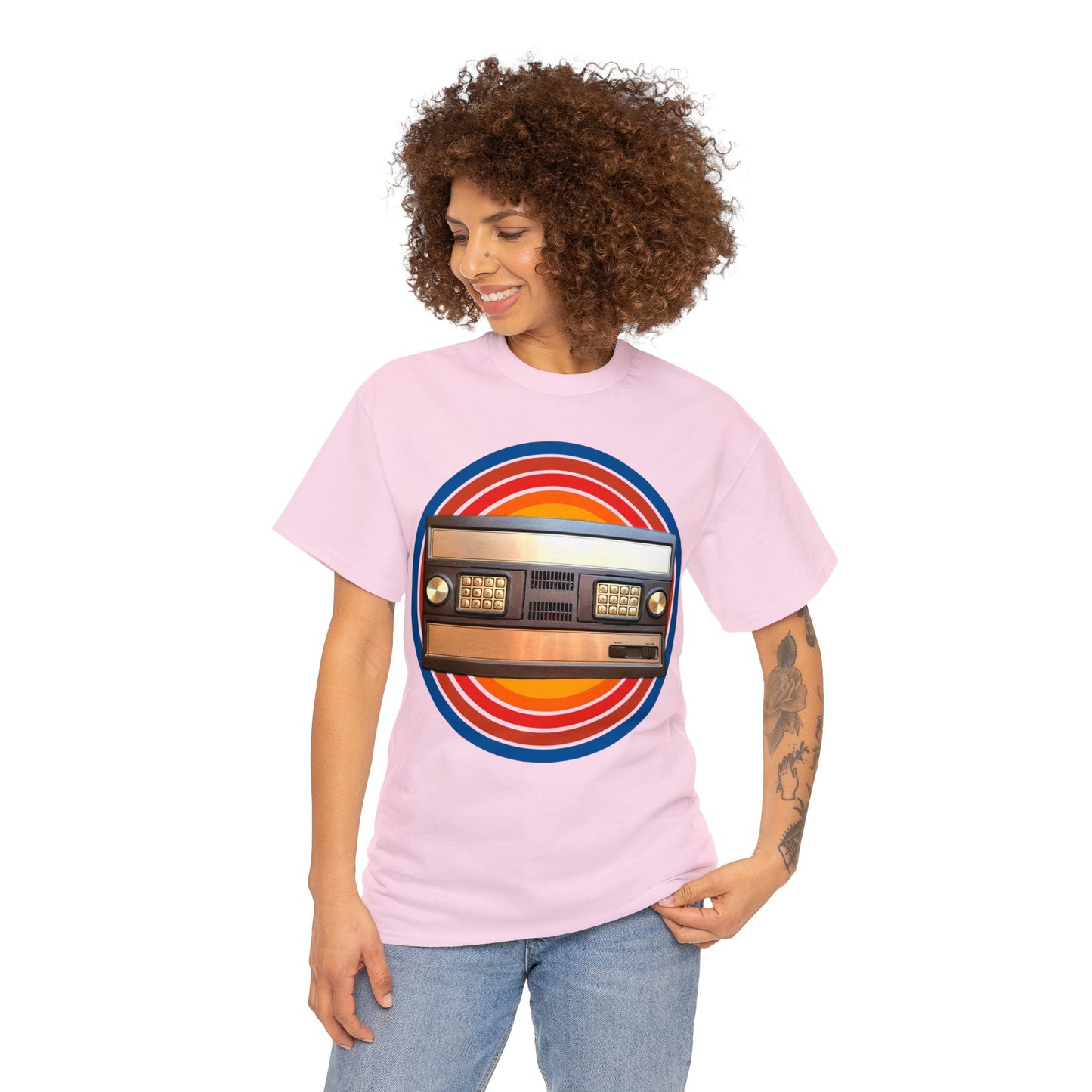 Vintage 1980's Video Game Console, Retro Home Video Game Heavy Cotton Tee