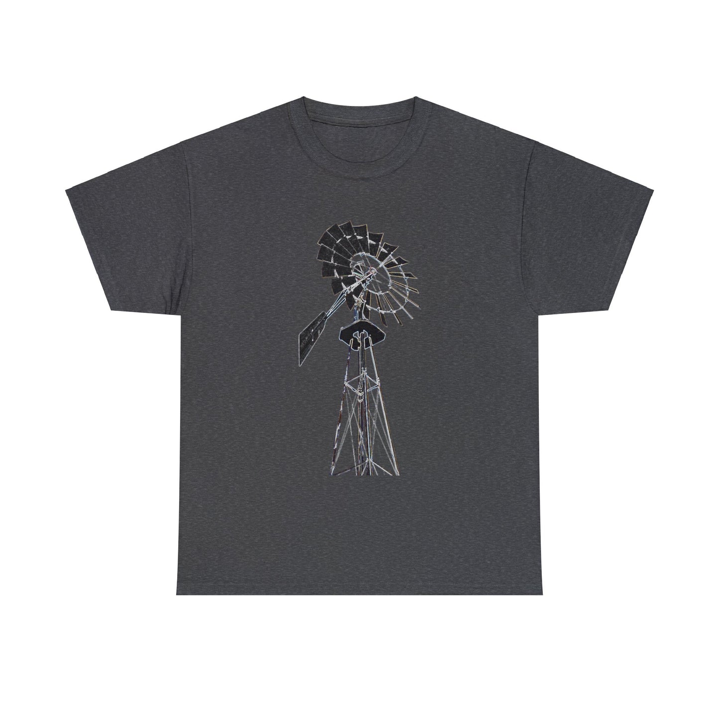 Windmill, Country Boy, Country Girl, Farmer, Vintage, Retro Heavy Cotton Tee