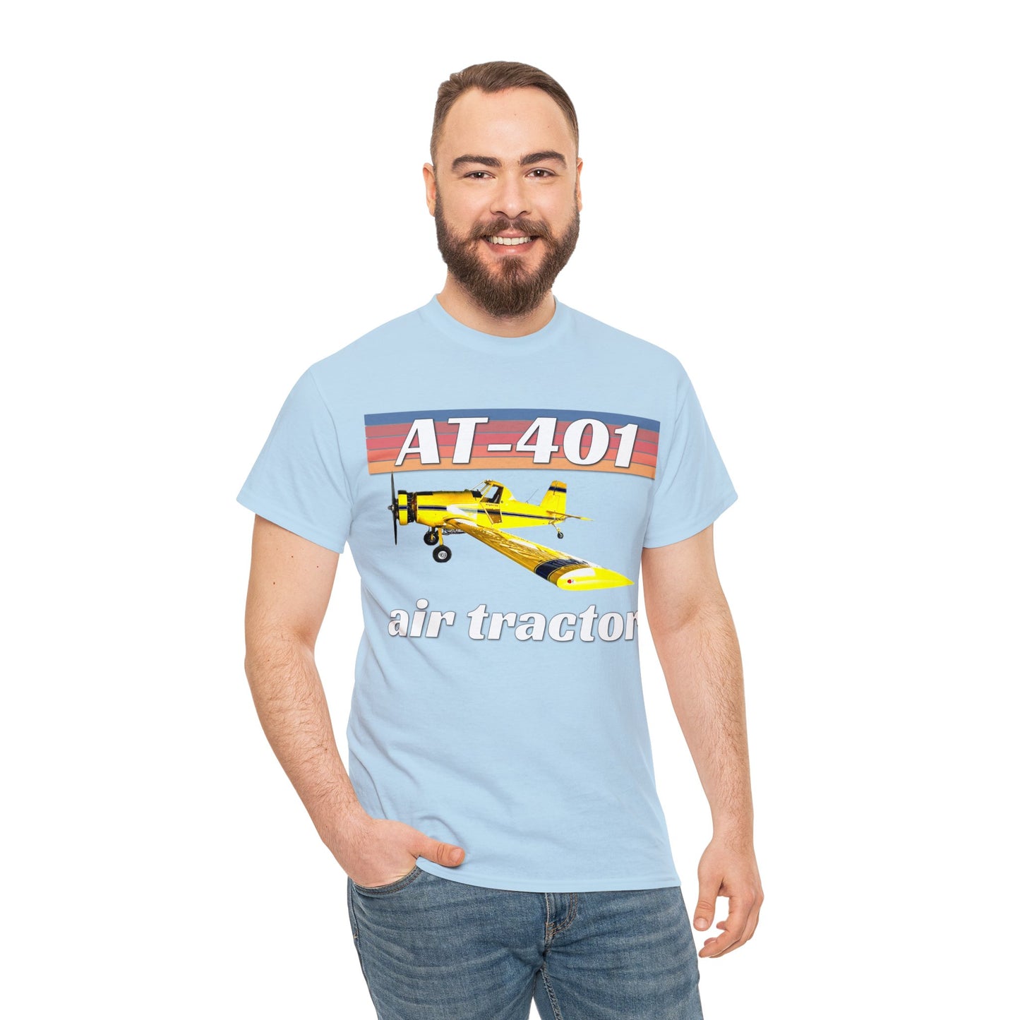 AT 401 Crop Duster Plane, Air Tractor Airplane, Farming Airplane Heavy Cotton Tee
