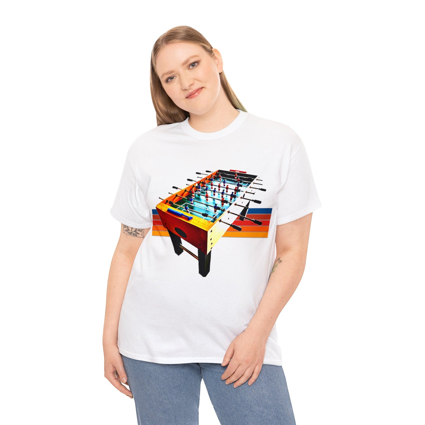 Table Soccer, Soccer Toy Game, Foos, Ball Soccer, Table Football Heavy Cotton Tee