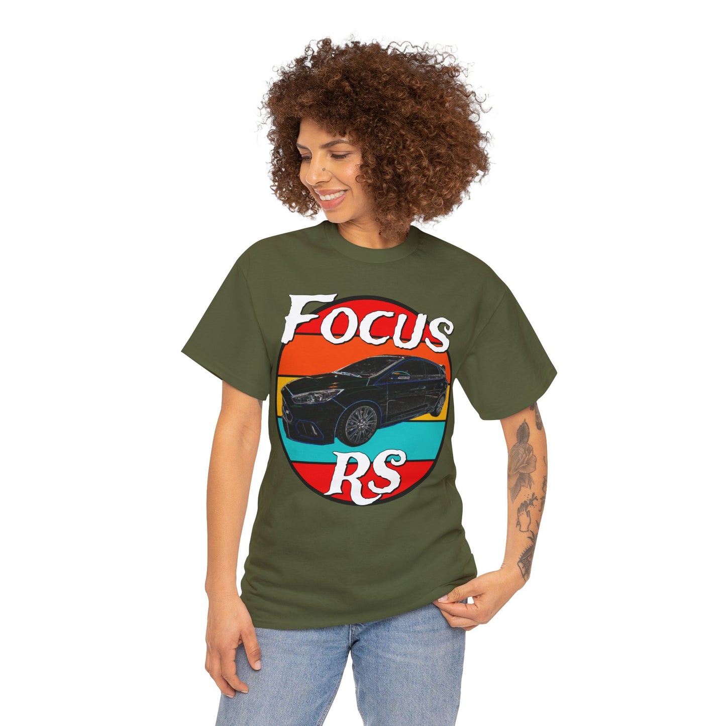 Focus RS Hot Hatch Turbo Charged Hatchback Sports Car Heavy Cotton Tee