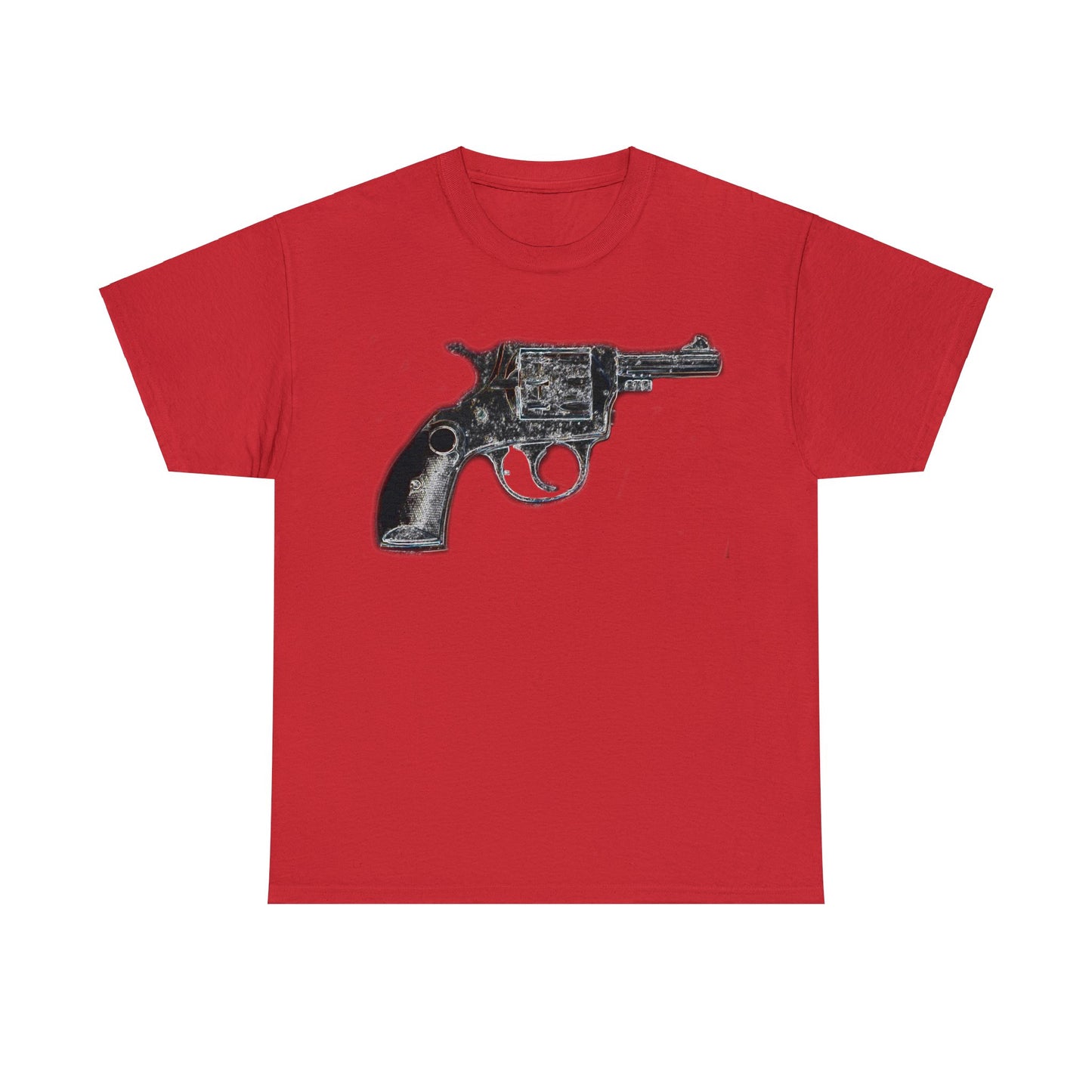 Vintage Pistol Revolver 22 Caliber Heavy Cotton Tee