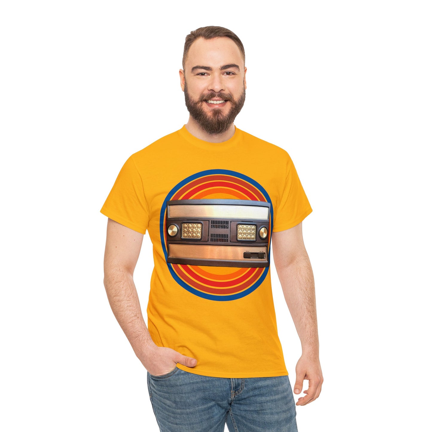 Vintage 1980's Video Game Console, Retro Home Video Game Heavy Cotton Tee