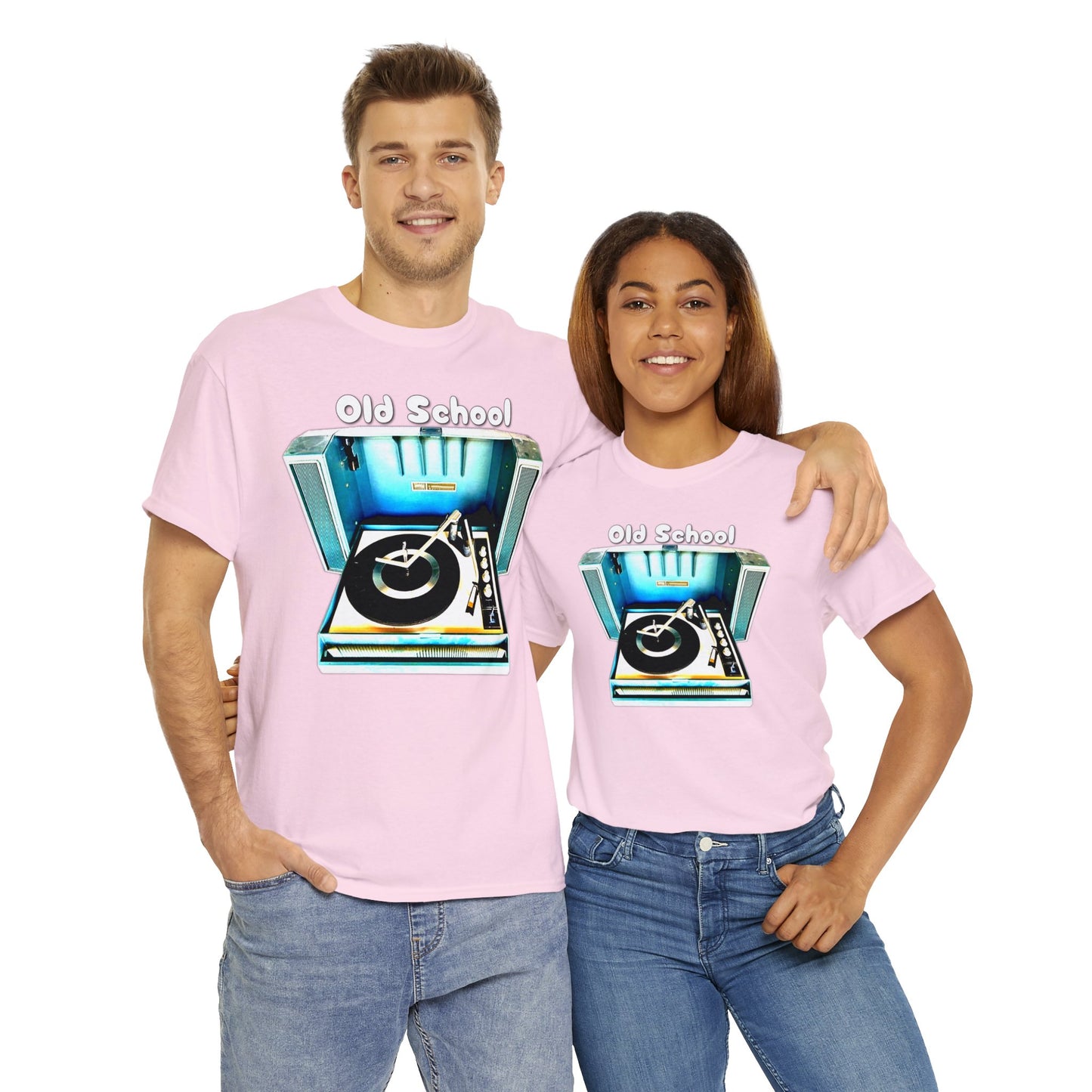Vintage Record Player, Old School Stereo, Wildcat Portable Record Player Heavy Cotton Tee