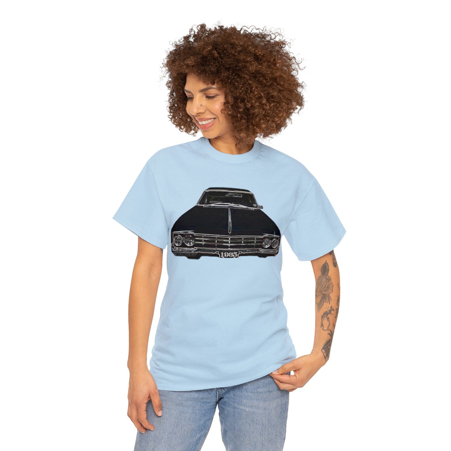 1965 Oldsmobile, Vintage Car, Retro Car Heavy Cotton Tee