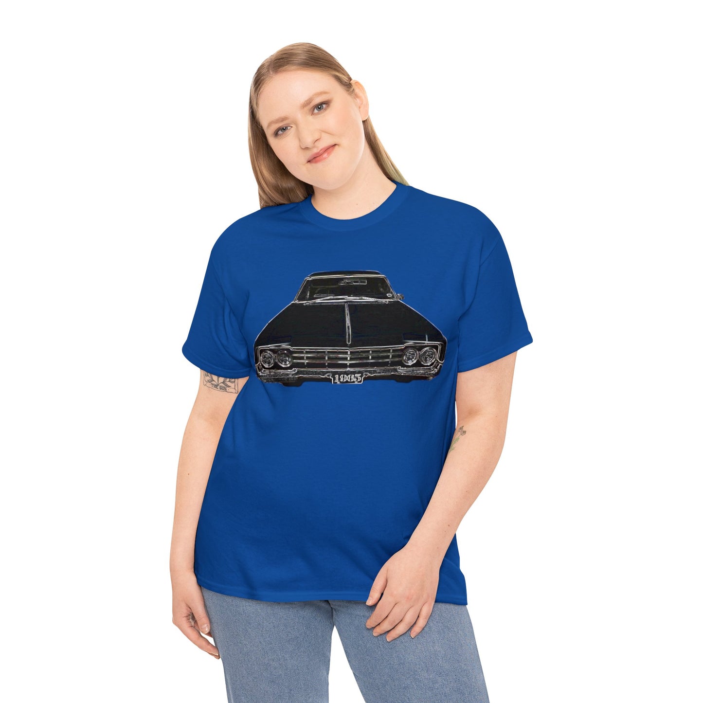 1965 Oldsmobile, Vintage Car, Retro Car Heavy Cotton Tee