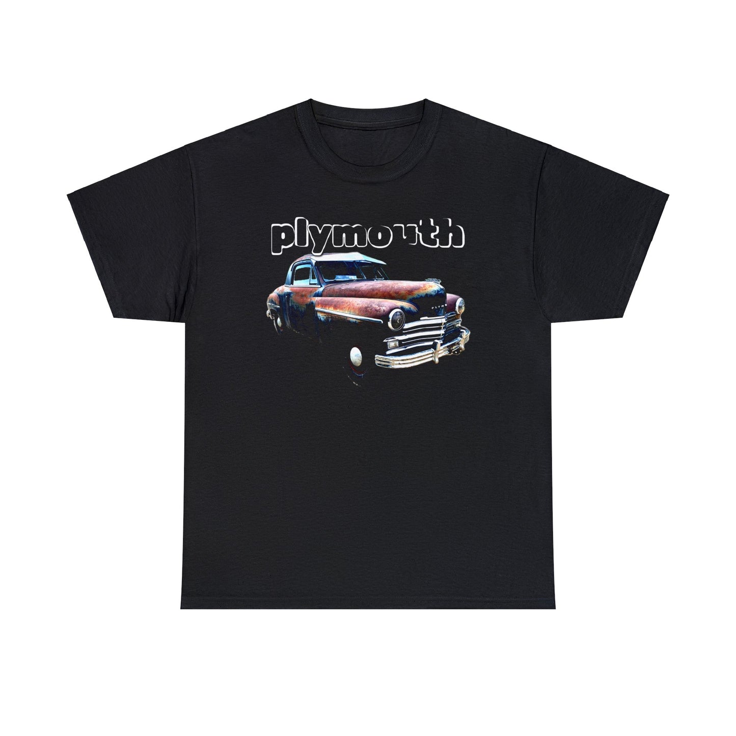 Plymouth Deluxe Business Coupe, Vintage Car, Retro American Automobile Heavy Cotton Tee