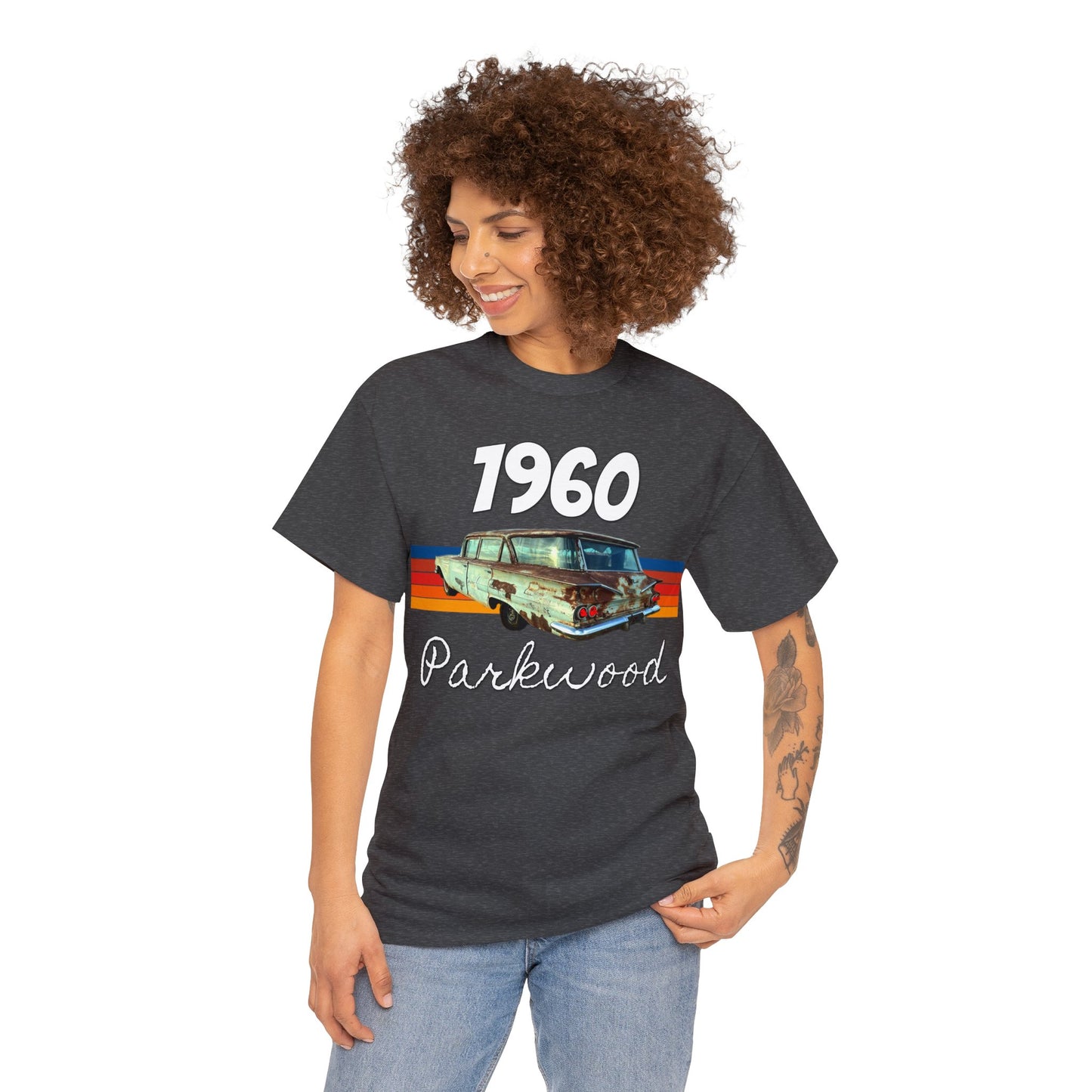 Vintage 1960 Parkwood Station Wagon, Station Wagon, Family Car Heavy Cotton Tee