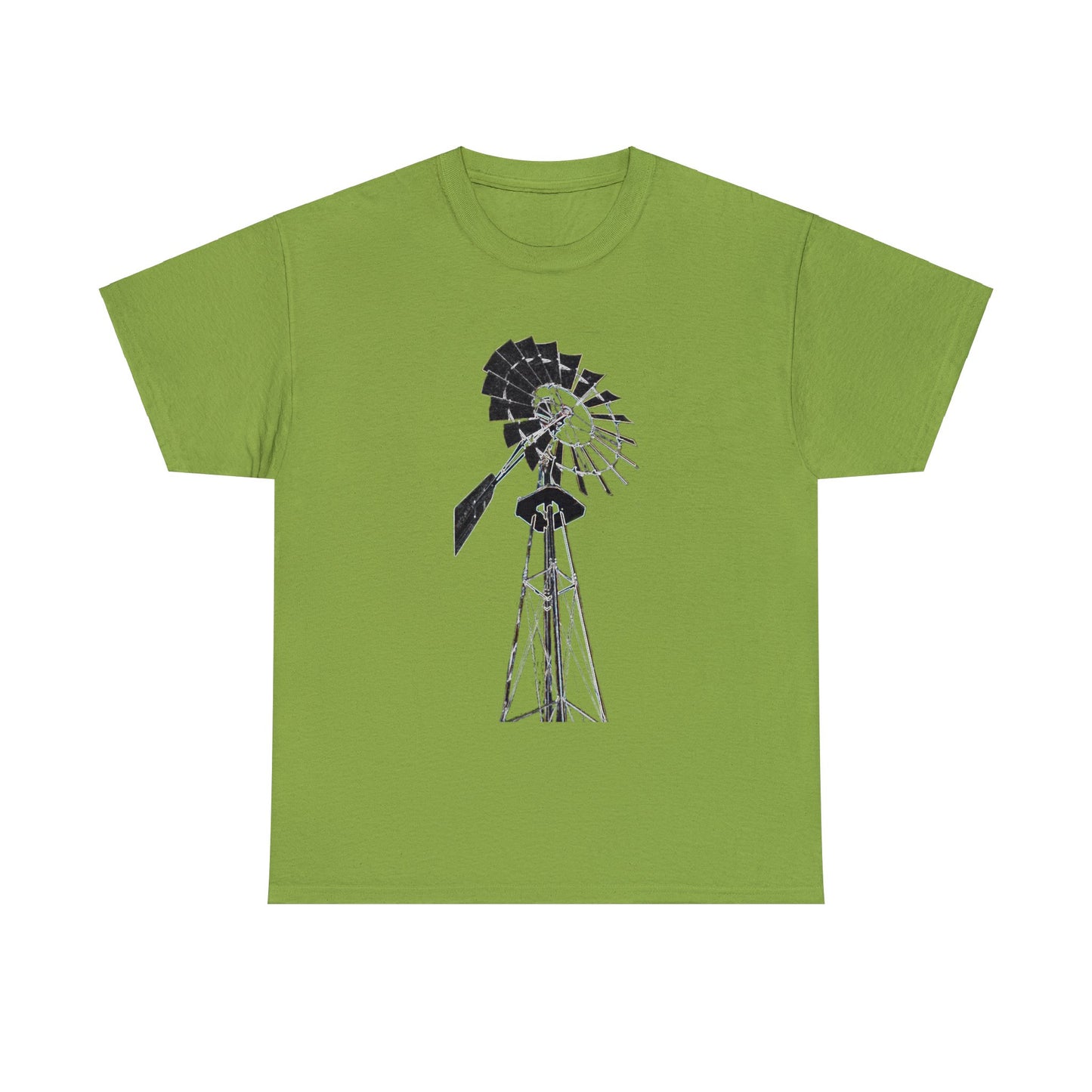 Windmill, Country Boy, Country Girl, Farmer, Vintage, Retro Heavy Cotton Tee