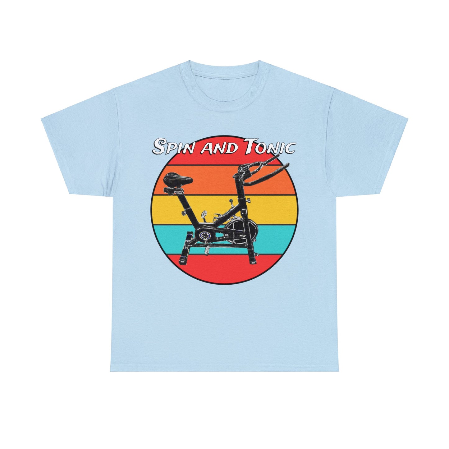Spin Bike, Spin Class, Spinning, Stationary Bike, Indoor Cycling Heavy Cotton Tee